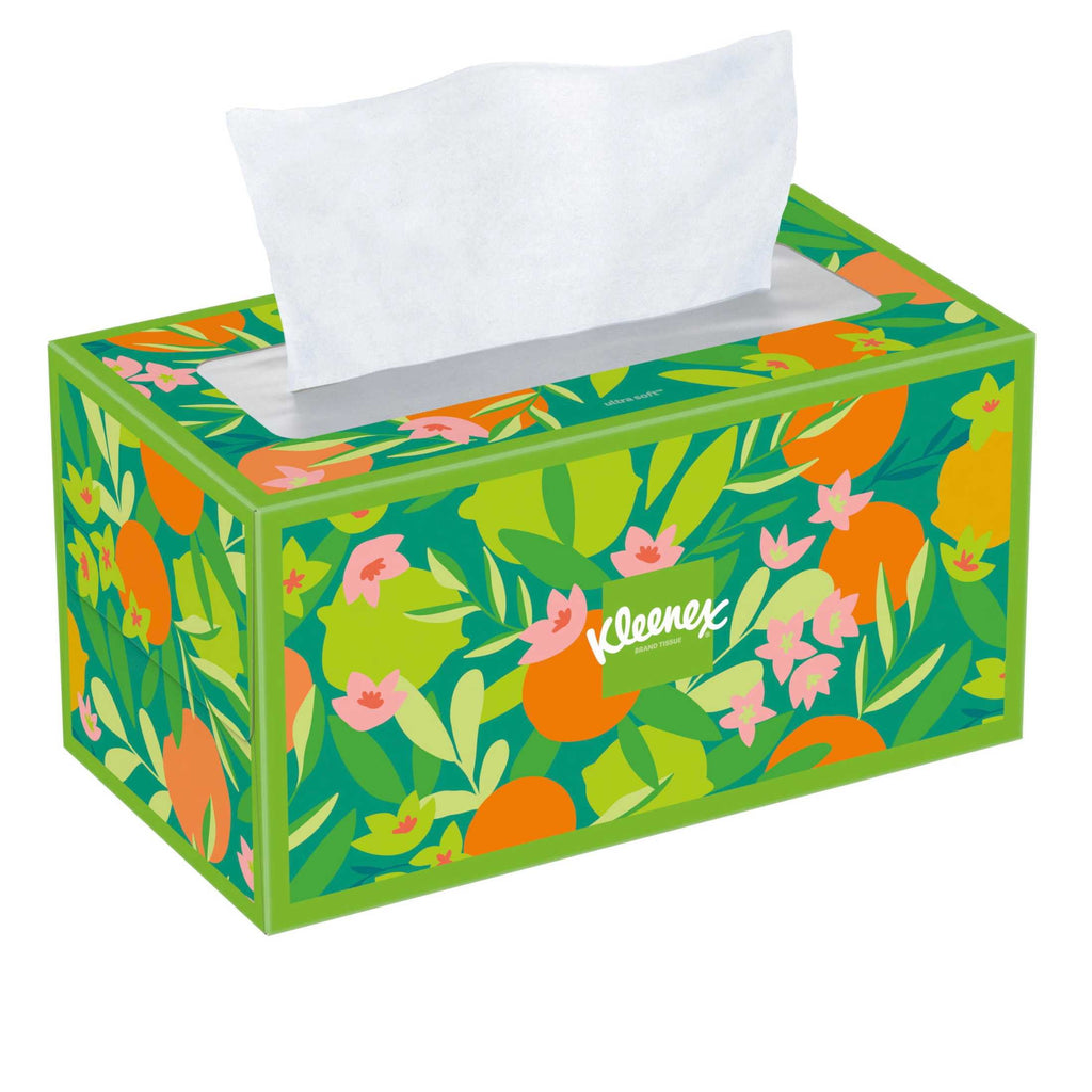 Kleenex Ultra Soft Facial Tissues - 4 Flat Boxes, 180 Tissues per Box, 3-Ply