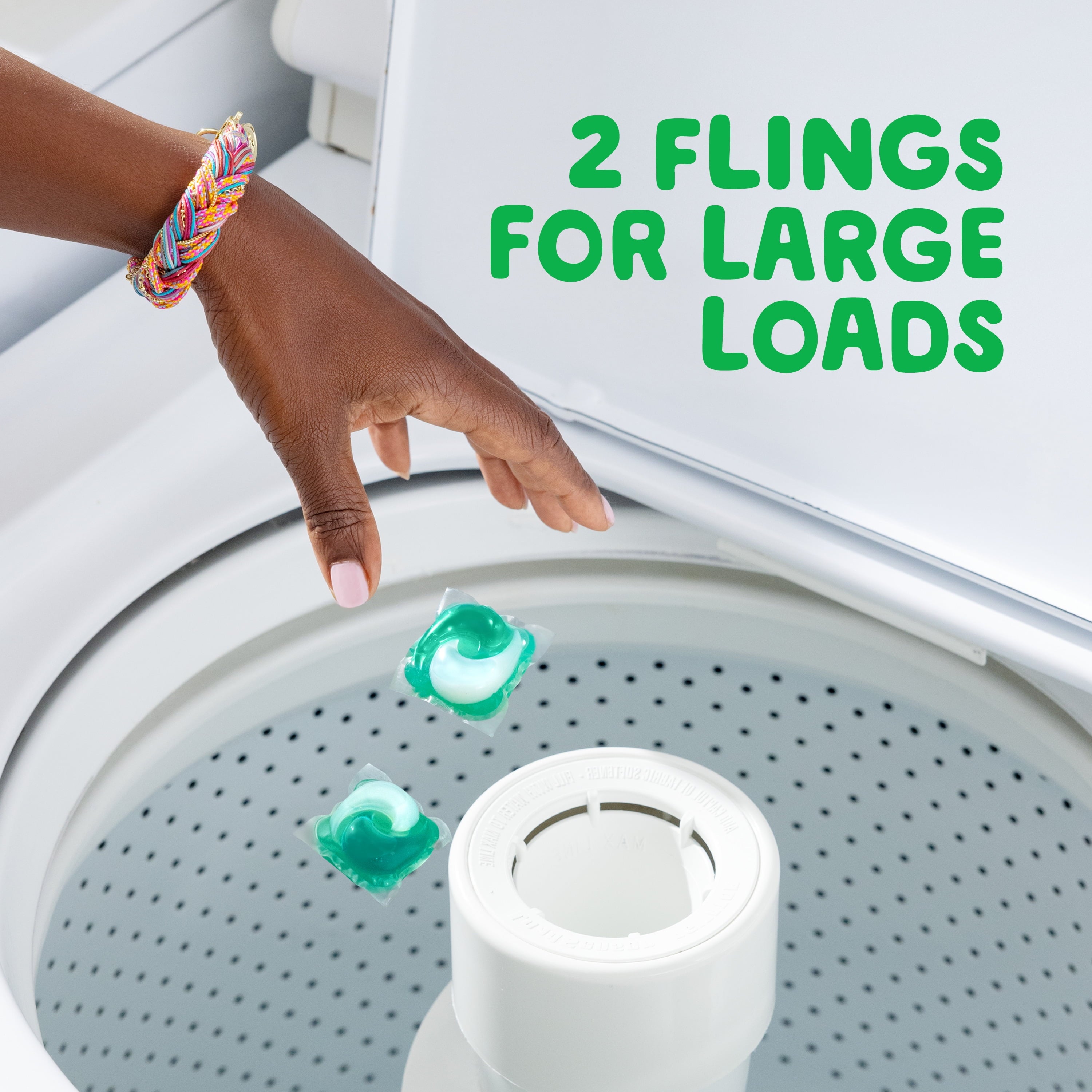 Gain Flings Ultra Oxi Laundry Detergent Pacs - Waterfall Delight Scent, 112 Count