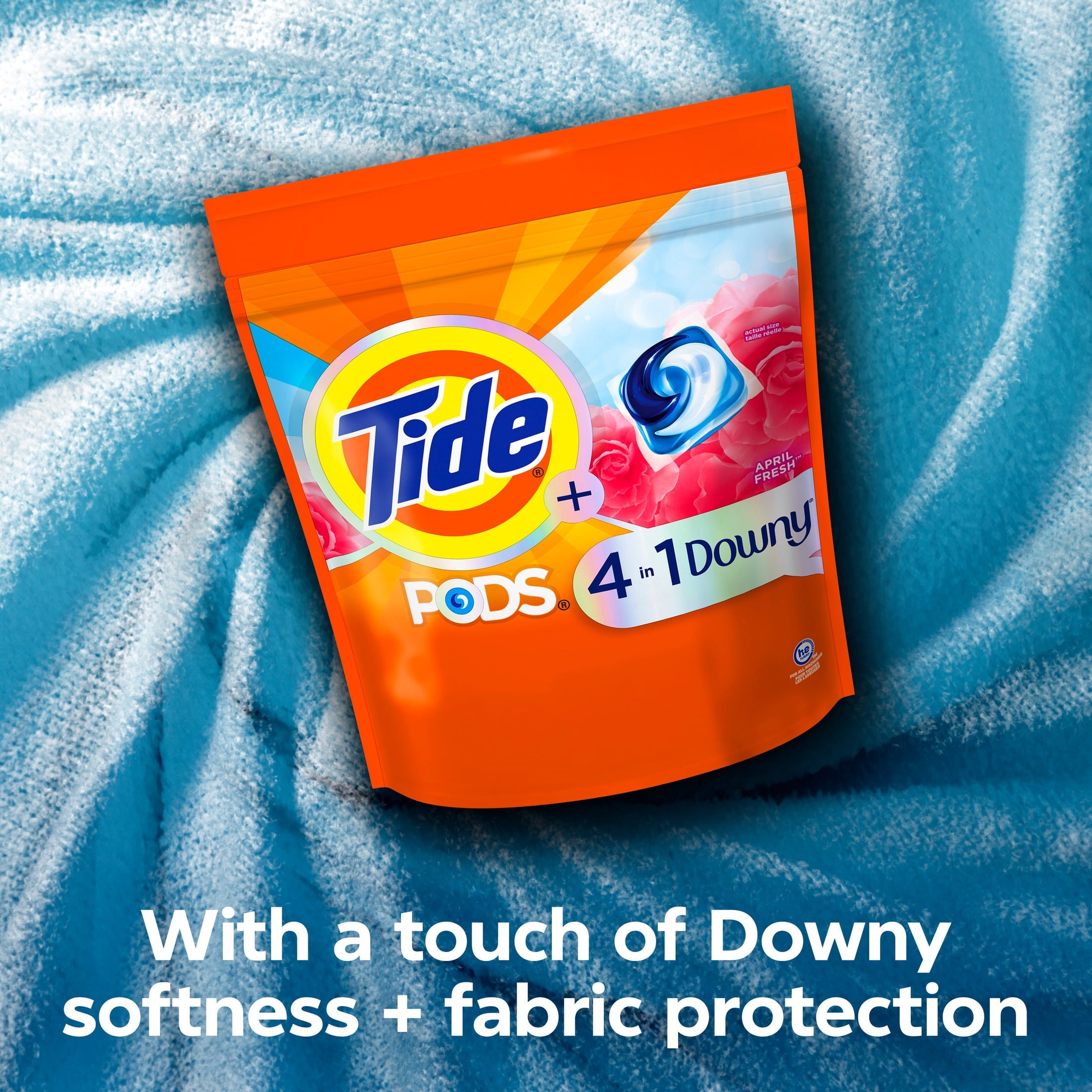 Tide PODS Laundry Detergent Pacs with a Touch of Downy Freshness - 3X Cleaning Power, 11 Count