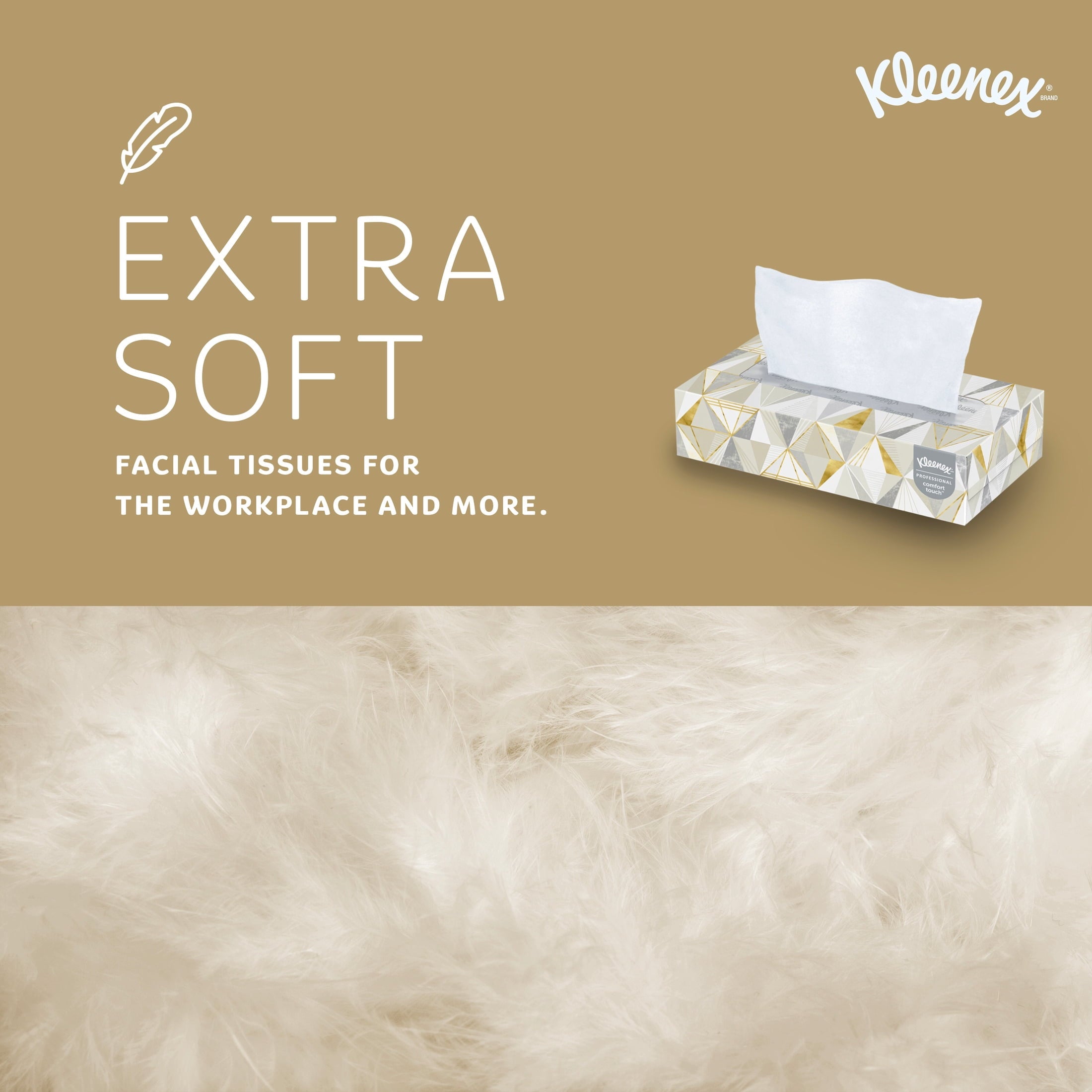 Kleenex® Professional Facial Tissue - Bulk (03076), 2-Ply, White, Flat Boxes Designed for Business, Convenience Case (12 Boxes, 125 Tissues Each)