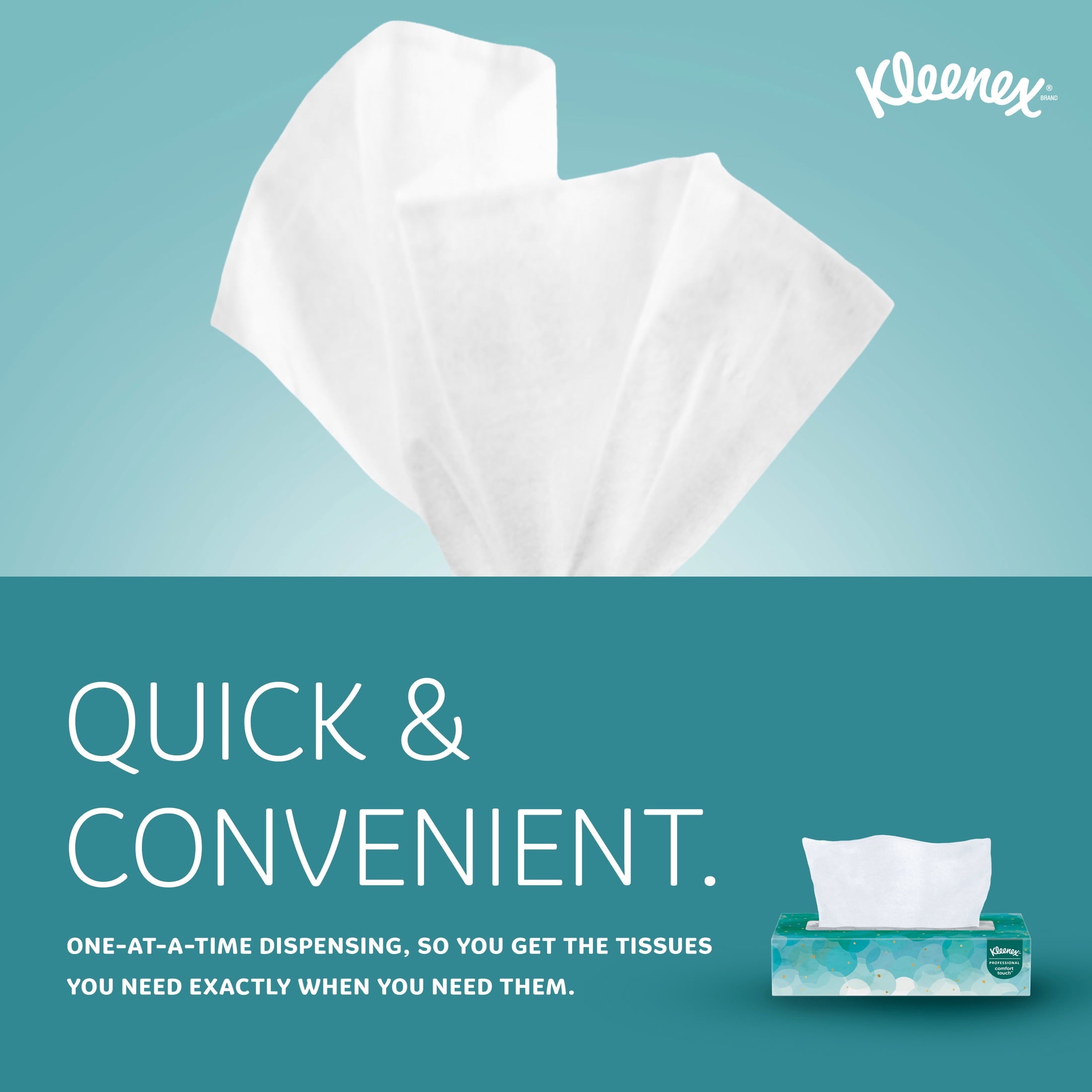 Kleenex Professional Facial Tissue - Bulk (21400), 2-Ply, White, Flat Boxed Format, Designed for Business (100 Tissues/Box, 36 Boxes, 3, 600 Sheets/Case)