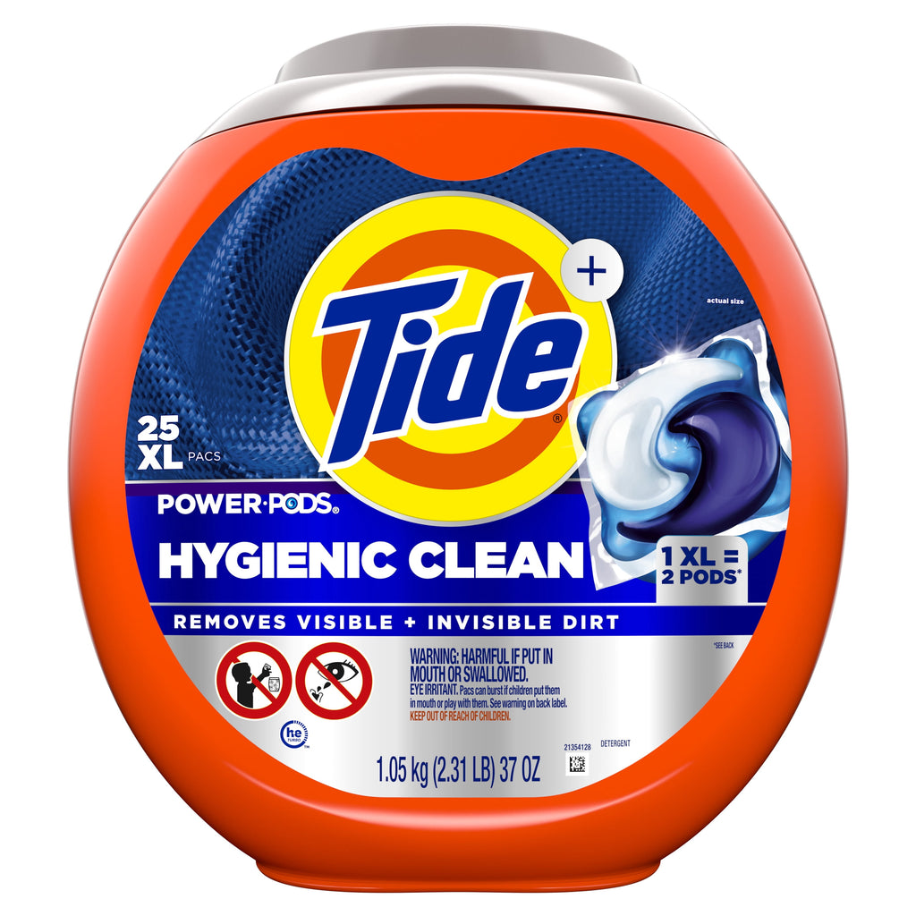 Tide Hygienic Clean Power PODS® Laundry Detergent Pacs - Heavy 10x Duty, Original Scent, 25 Count