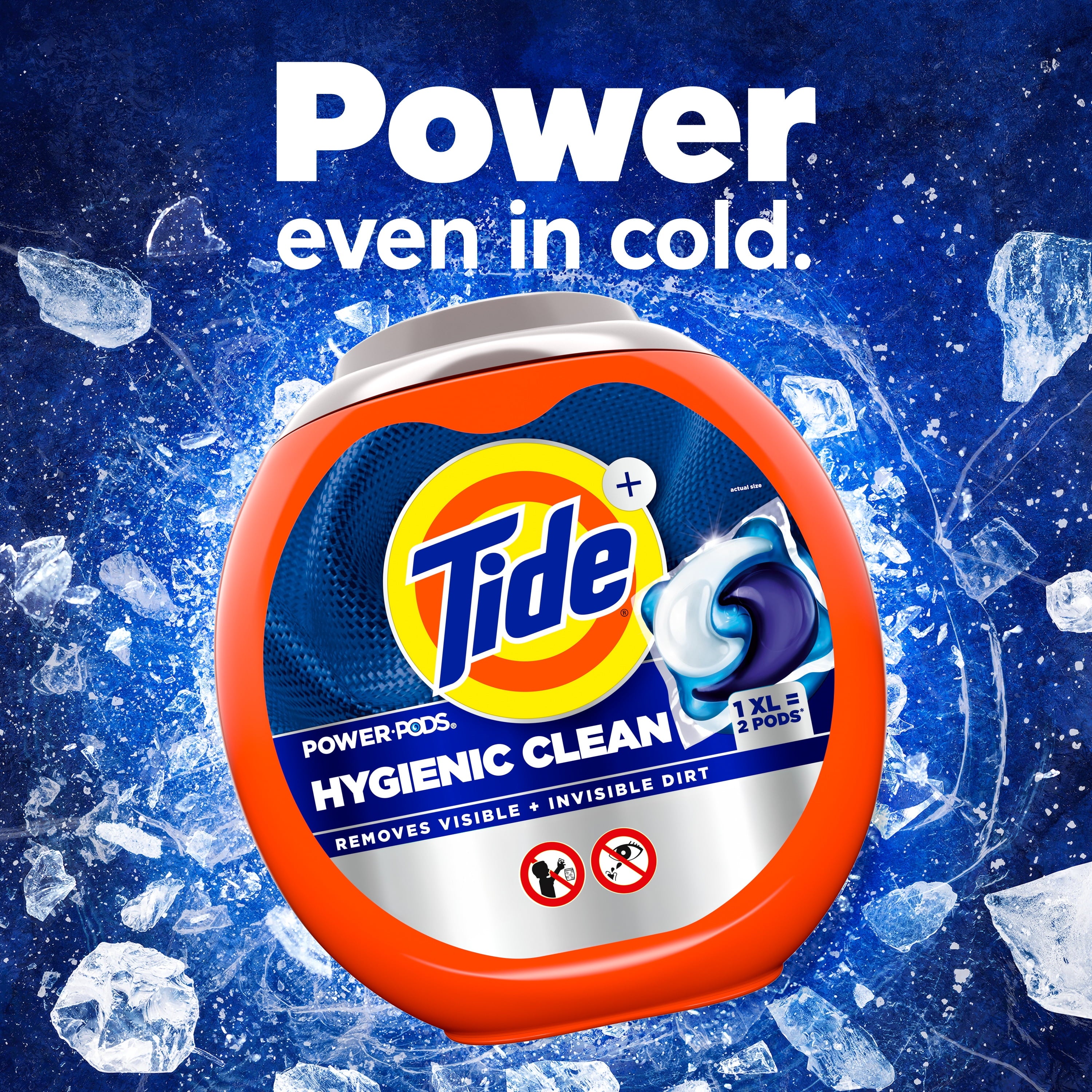 Tide Hygienic Clean Power PODS® Laundry Detergent Pacs - Heavy 10x Duty, Original Scent, 25 Count