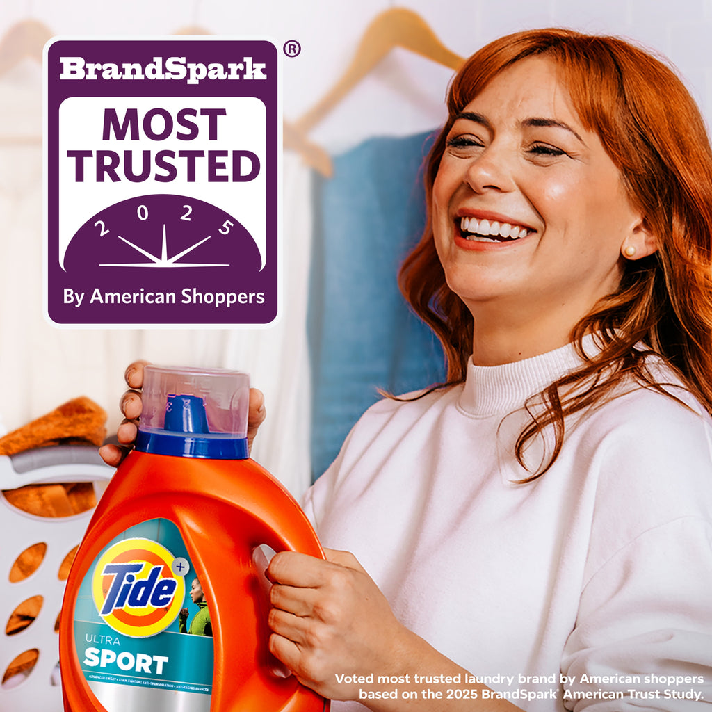 Tide Ultra Sport Liquid Laundry Detergent - Advanced Sweat + Stain Fighter, 105 fl oz, 74 Loads