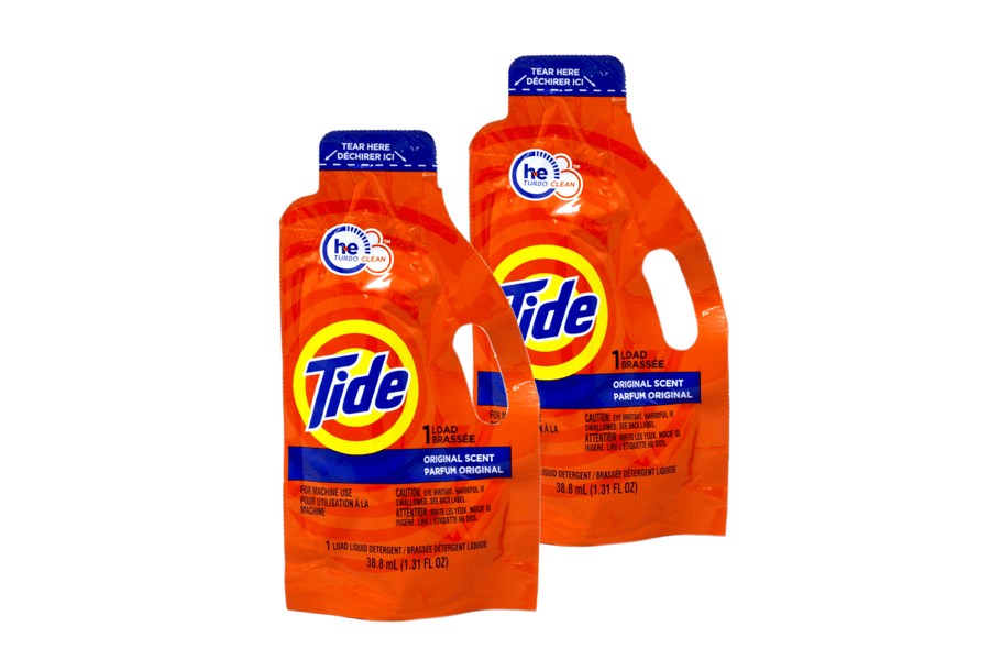 Tide Ultra Concentrated Laundry Detergent and Washing Soap - Travel Size, 1.31 fl oz - 2-Pack