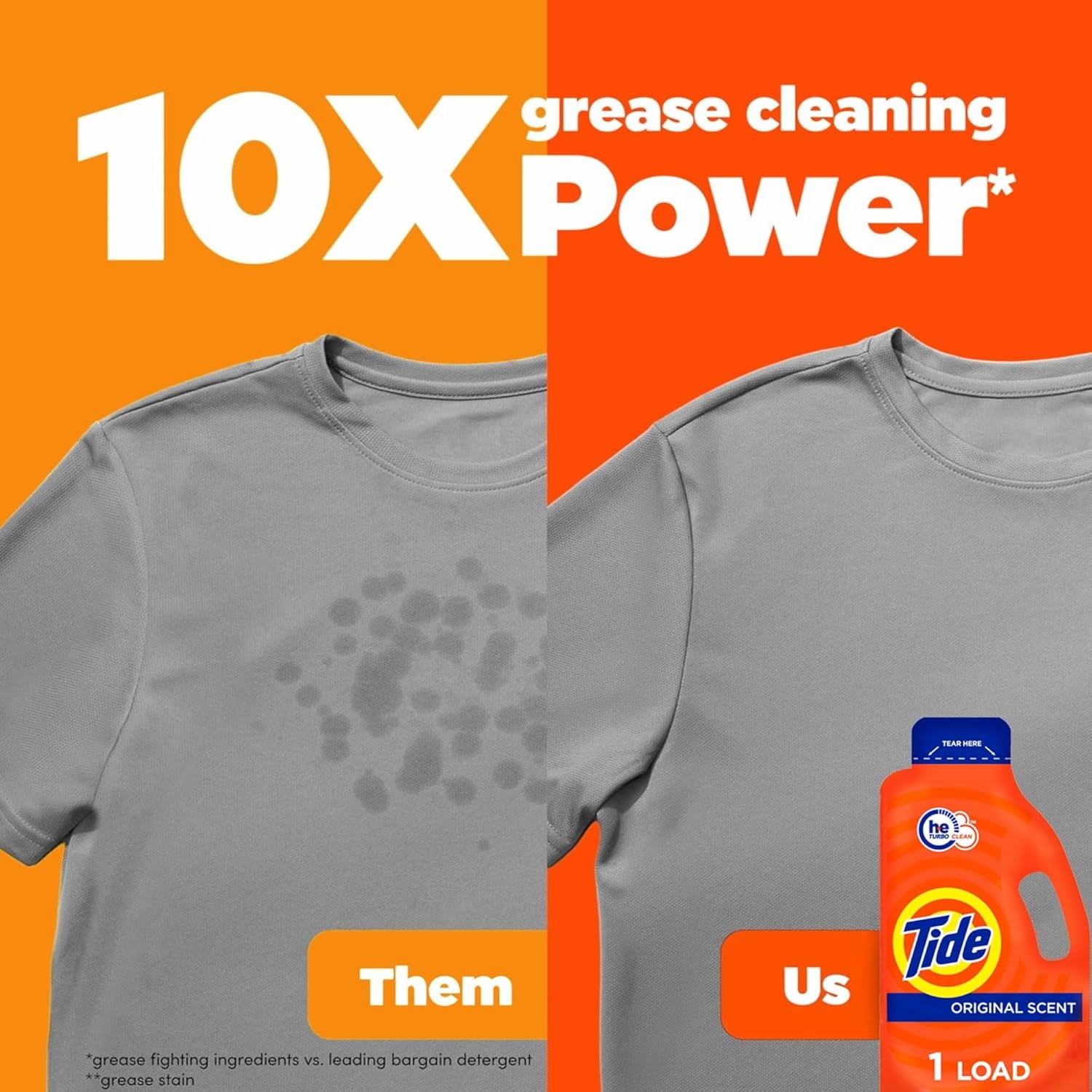 Tide Ultra Concentrated Laundry Detergent and Washing Soap - Travel Size, 1.31 fl oz - 2-Pack