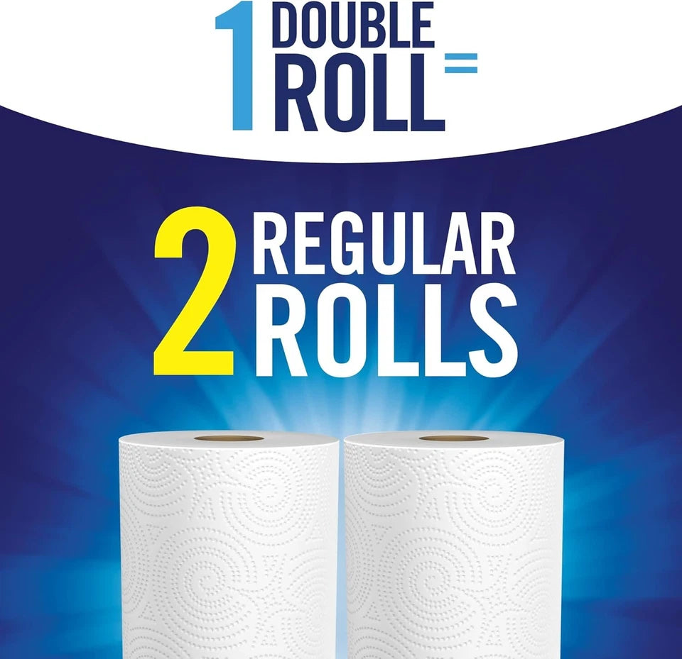 Sparkle Pick-A-Size Paper Towels - 6 Double Rolls = 12 Regular Rolls - Half & Full