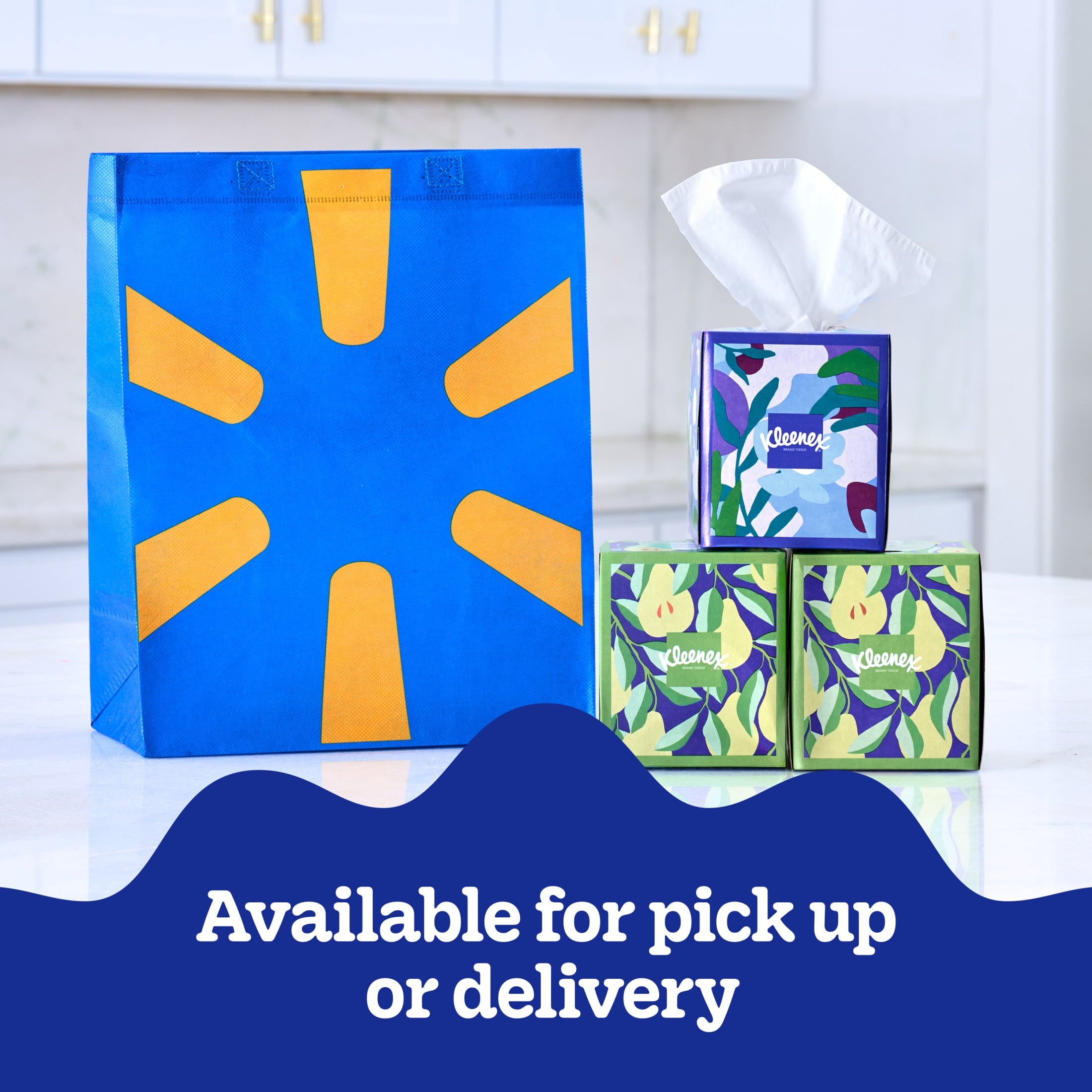 Kleenex Trusted Care Facial Tissues - 10 Cube Boxes, 70 Tissues per Box, 2-Ply