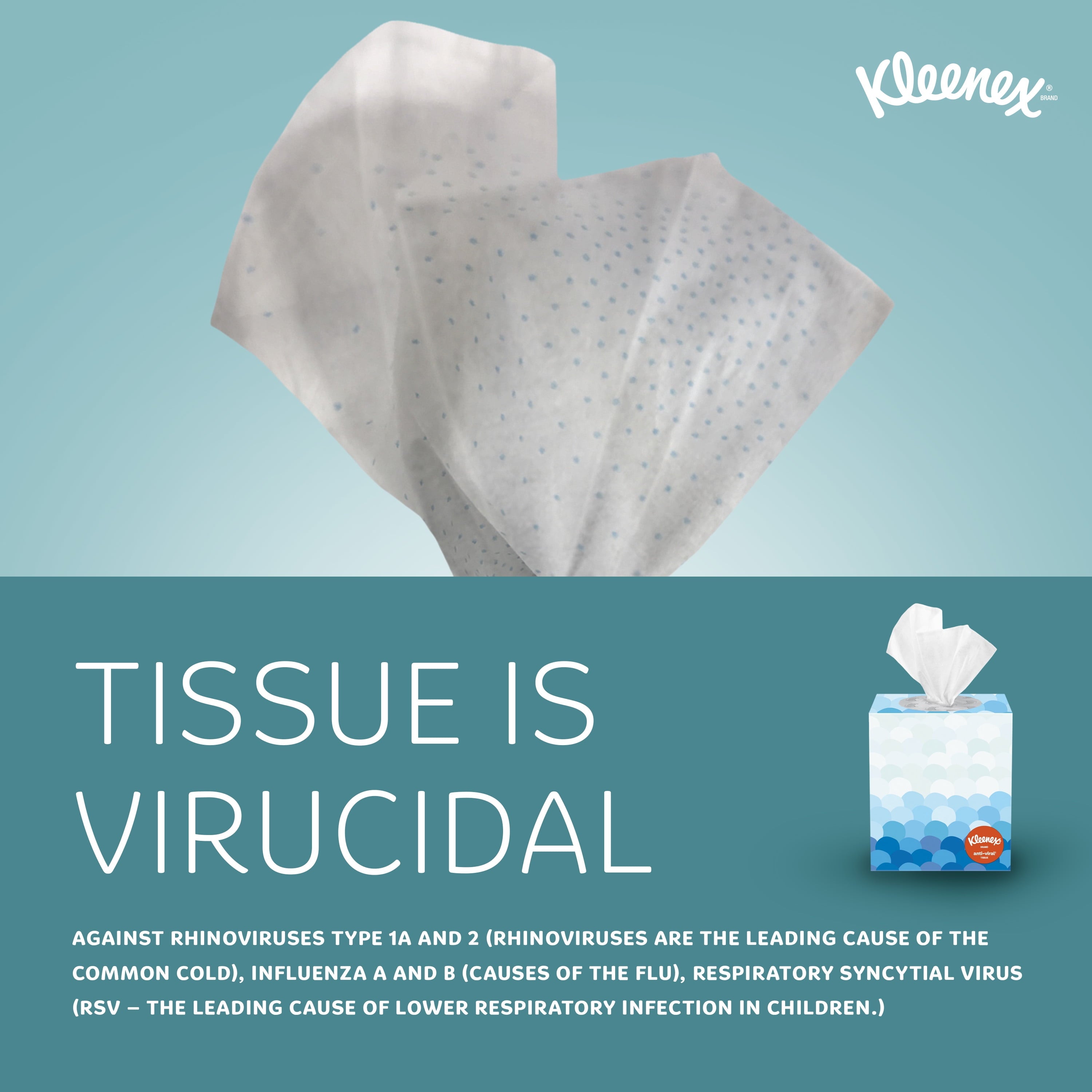 Kleenex Professional Anti-Viral Facial Tissue - Bulk (21286), 3-Ply, White, Upright Cube Boxed Format, Designed for Business (55 Tissues/Box, 12 Boxes, 660 Sheets/Case)