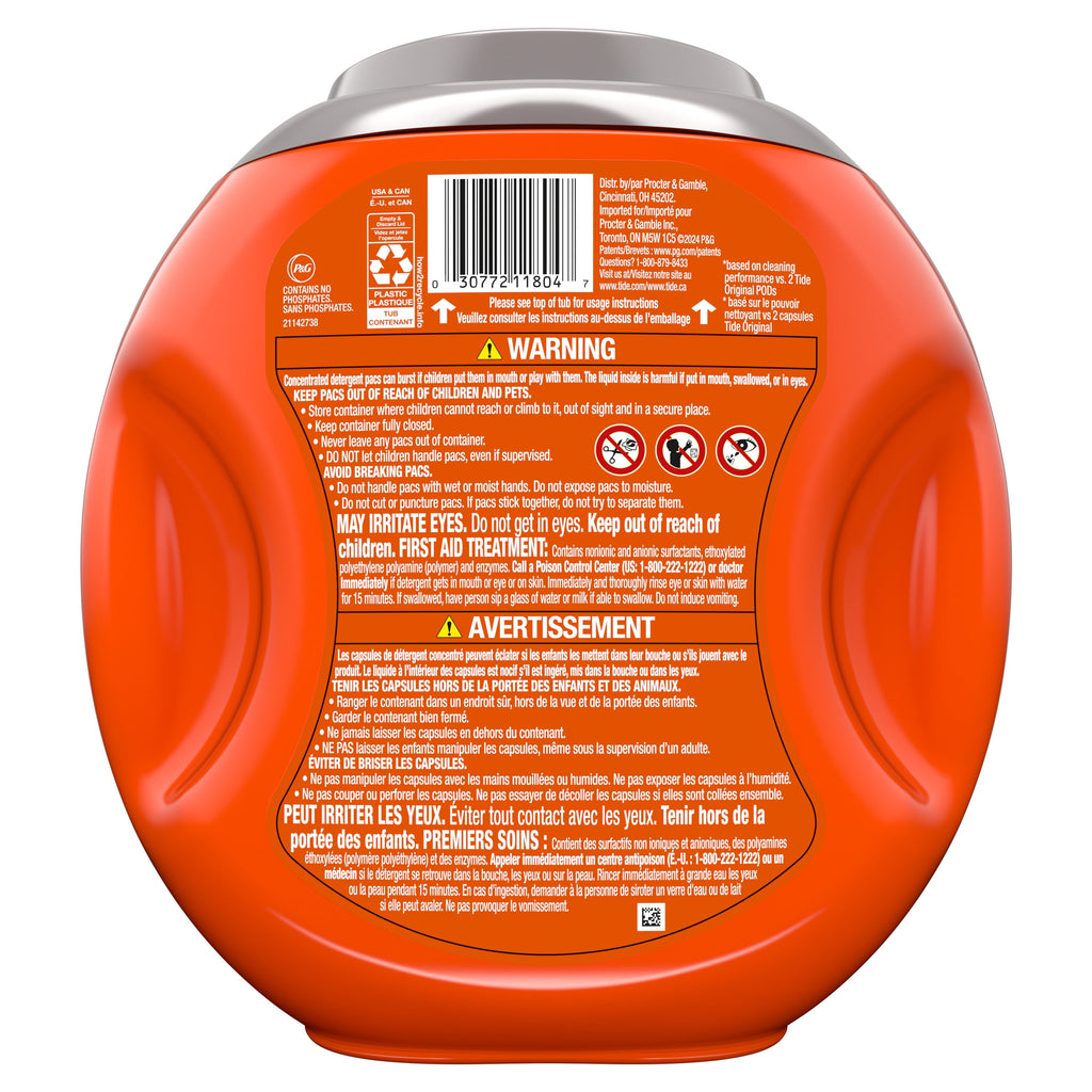Tide Power PODS with Downy Soft Boosters Laundry Detergent Pacs - April Fresh Scent, 25 Count