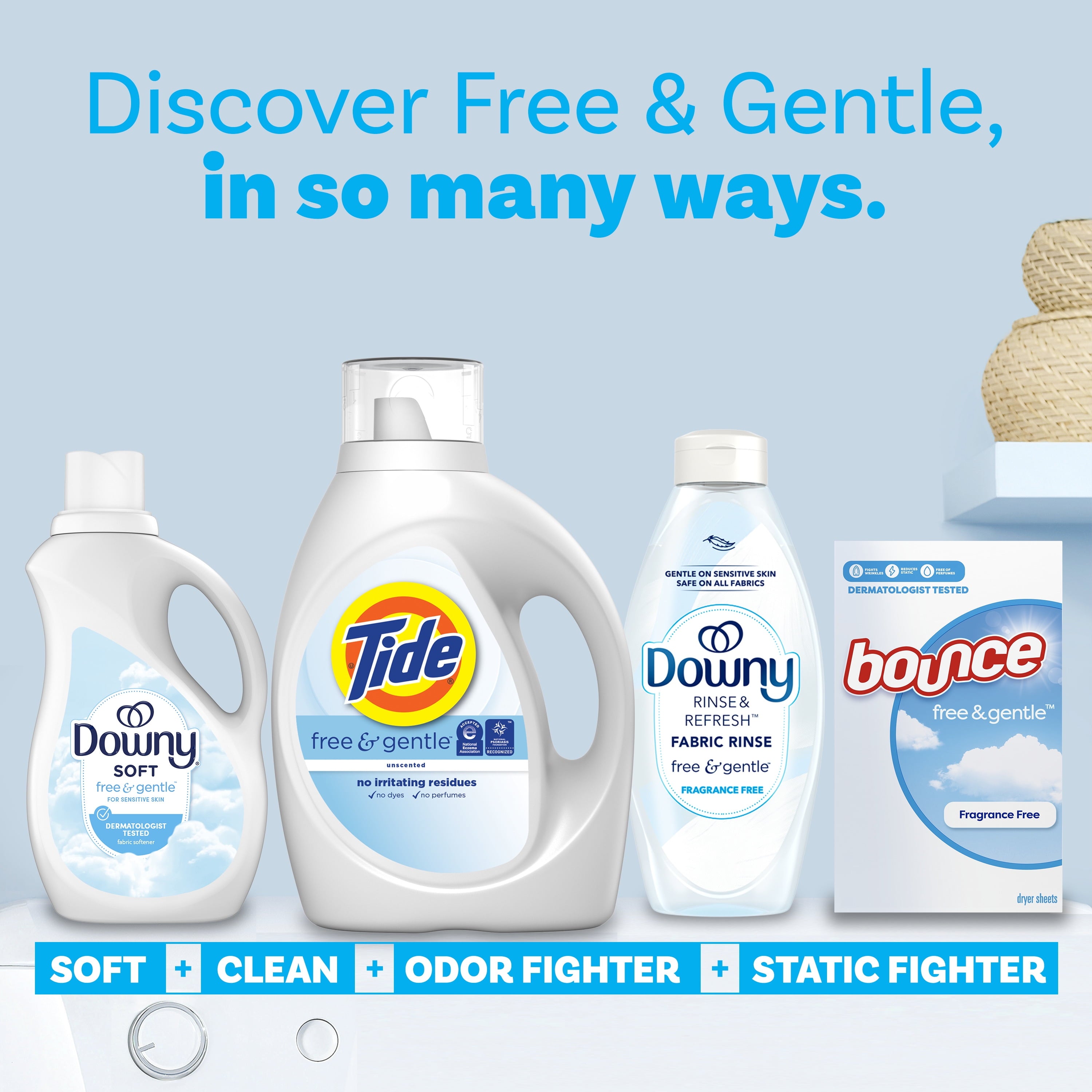 Tide Free & Gentle Laundry Detergent Liquid - 105 fl oz, 80 Loads