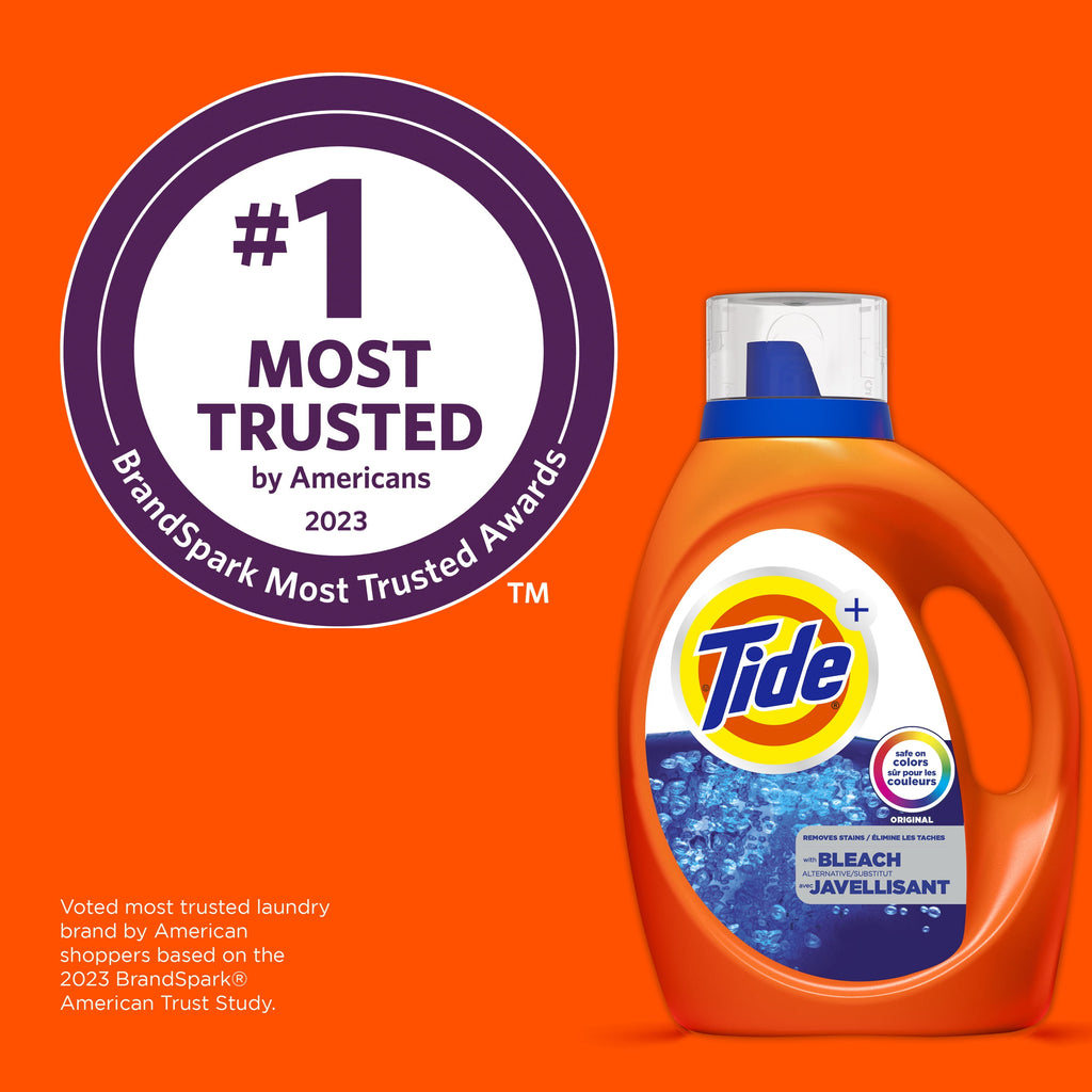 Tide Bleach Alternative Liquid Laundry Detergent - Original Scent, 84 fl oz, 59 Loads