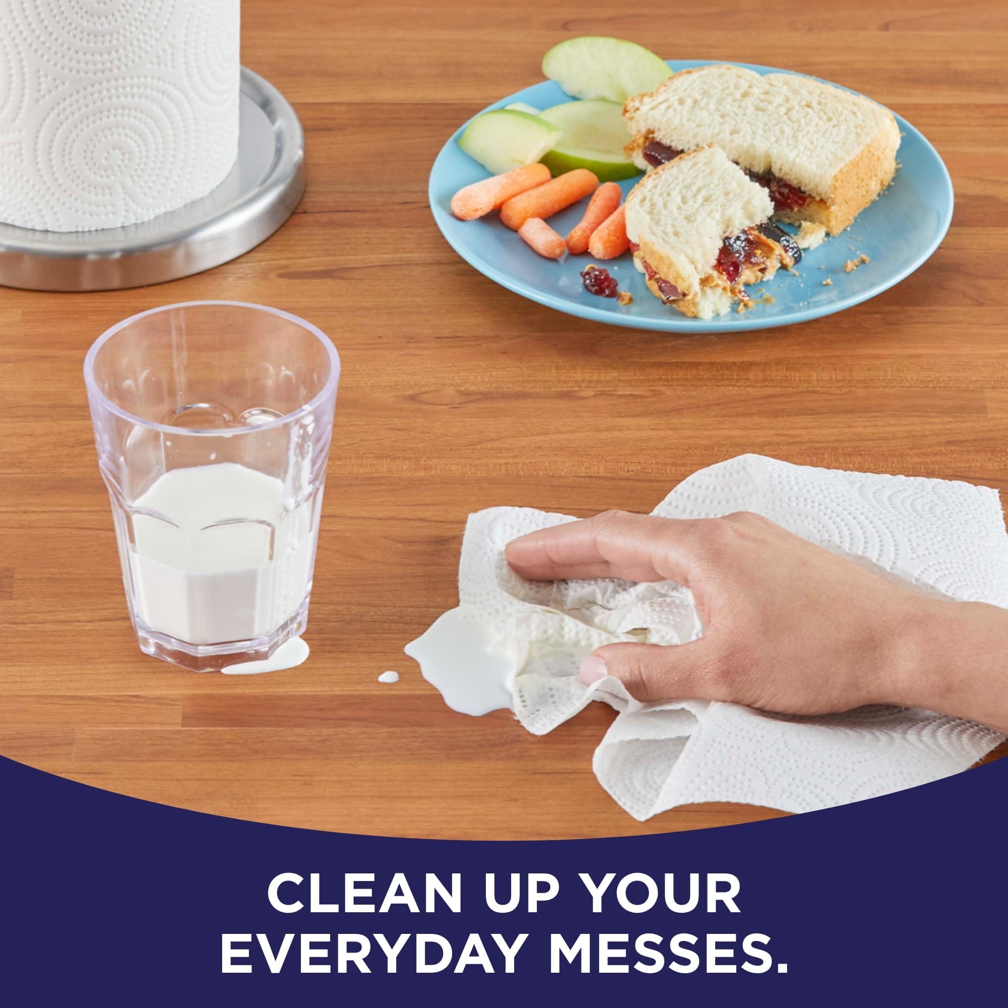 Sparkle Pick-A-Size Paper Towels - White, 6 Double Rolls = 12 Regular Rolls, 126 2-Ply Sheets Per Roll
