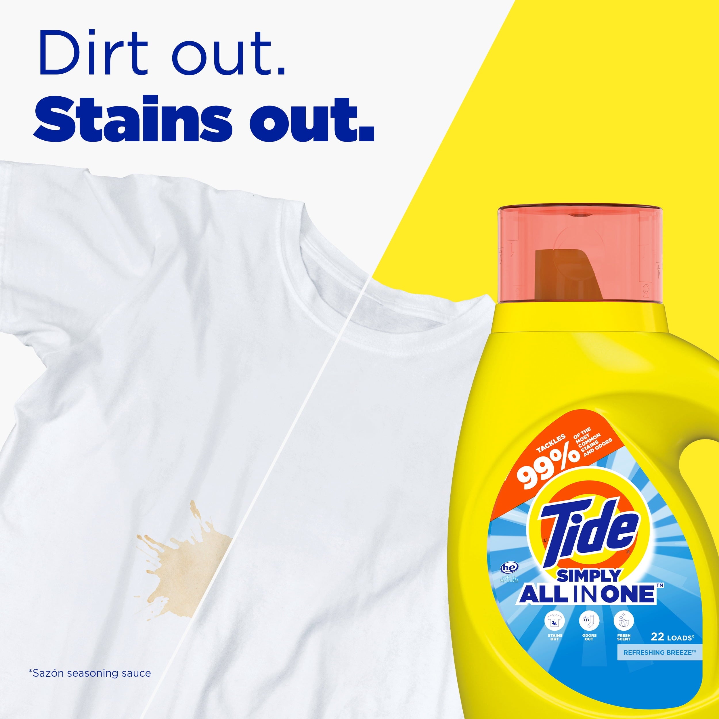Tide Simply Clean & Fresh Liquid Laundry Detergent - Refreshing Breeze, 6 Loads, 10 fl oz