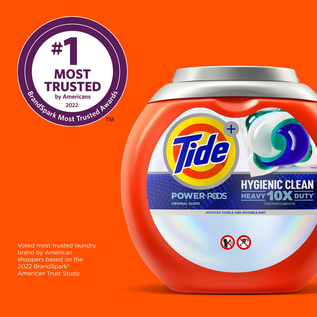 Tide Hygienic Clean Power PODS Laundry Detergent Pacs - Original Scent, 63 Count