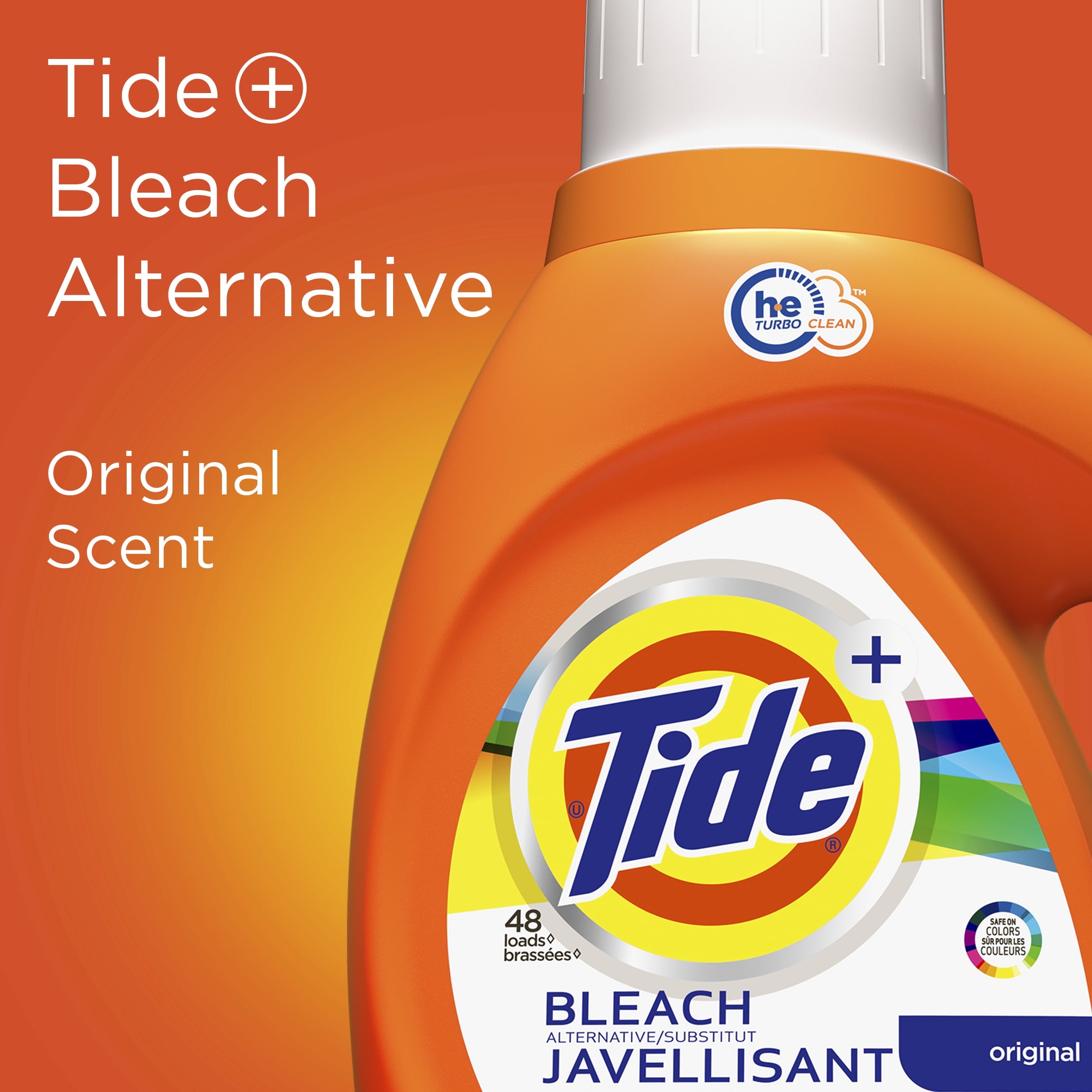 Tide Plus Bleach Alternative HE Turbo Clean Liquid Laundry Detergent - 92 oz, 59 loads