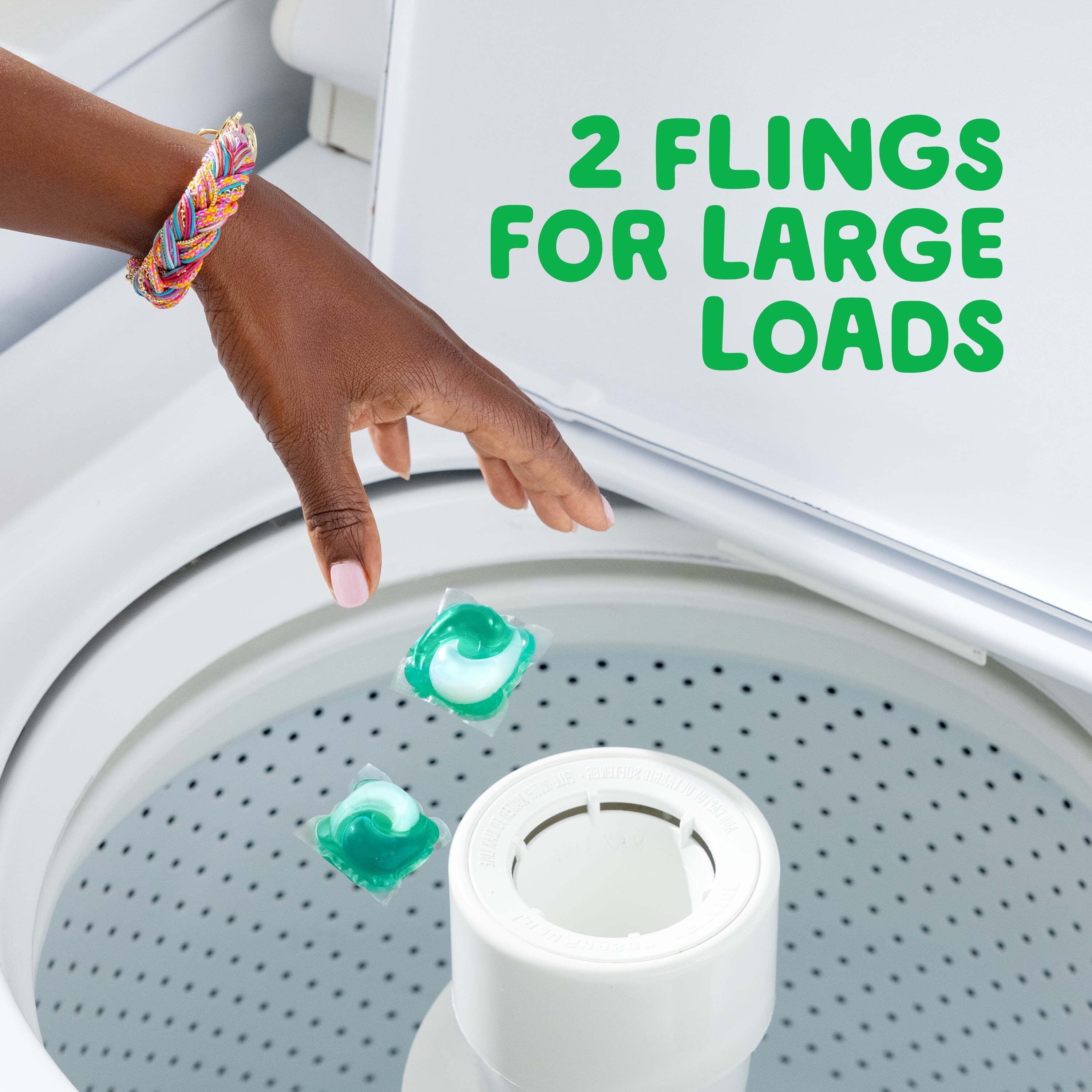Gain Flings Liquid Laundry Detergent Pacs - Spring Daydream Scent, 60 Count
