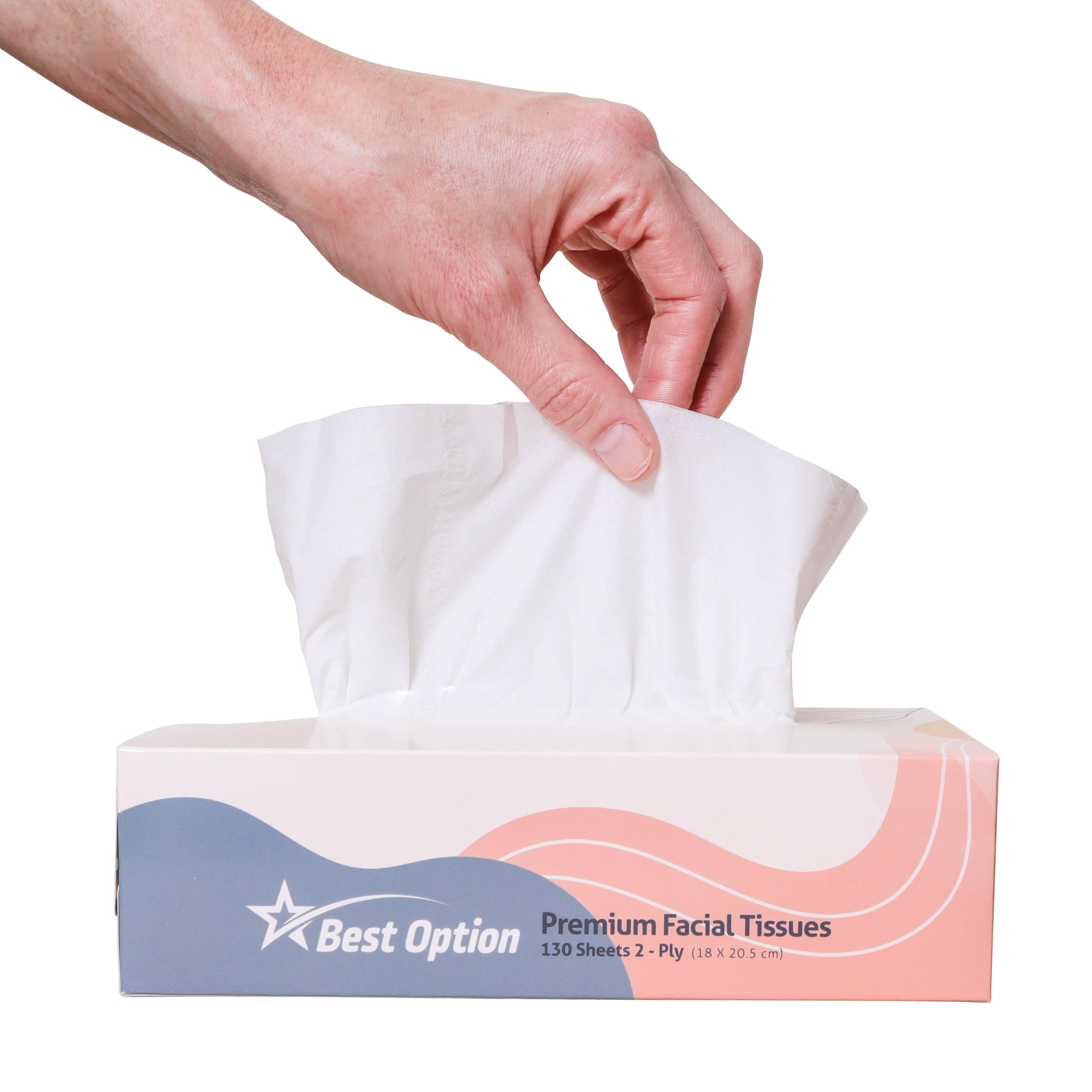 Soft 2-Ply Facial Tissue - White, 130-Count Box, Gentle and Durable (3, 900 Tissues, Bulk Pack of 30-Boxes)