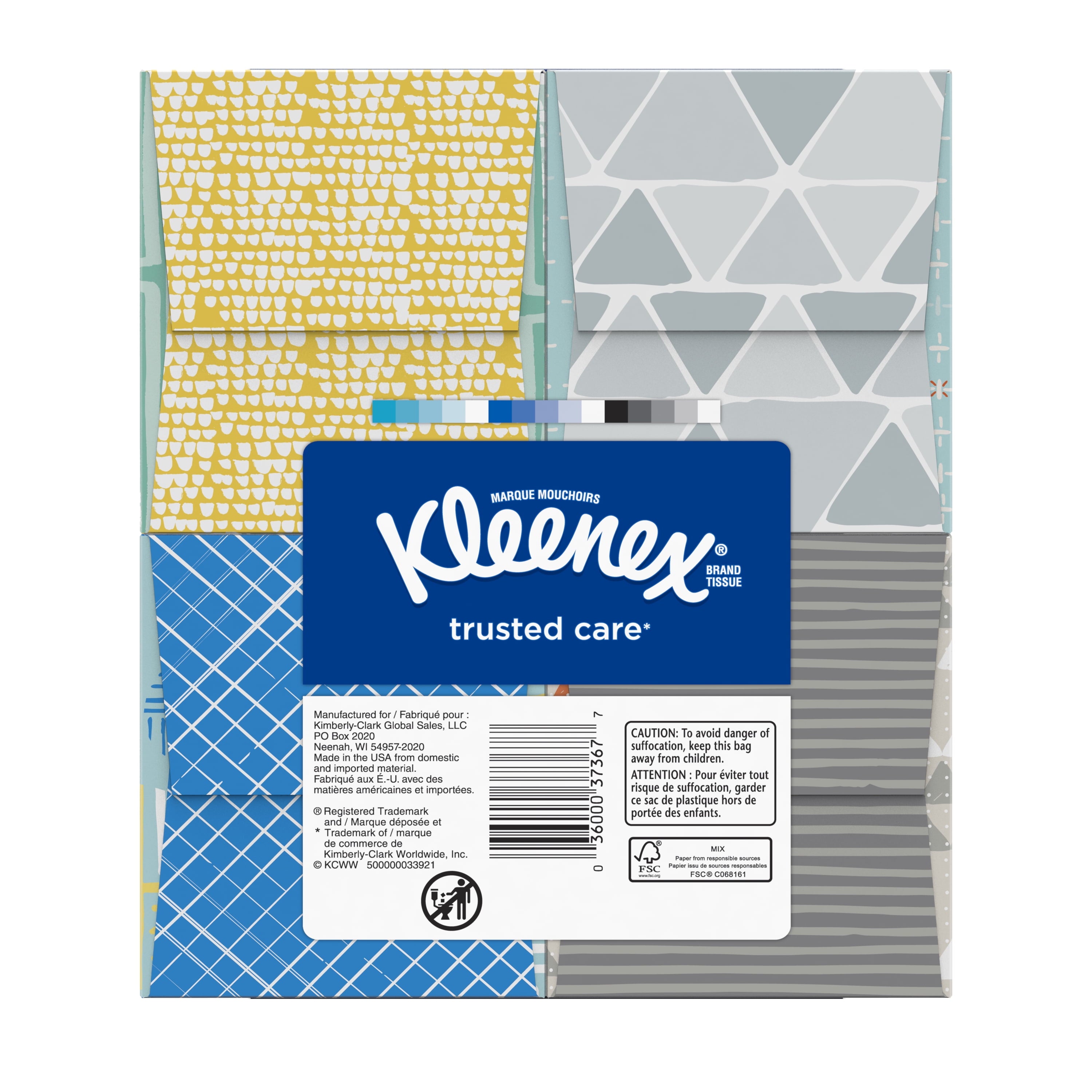 Kleenex Everyday Facial Tissues - 4 Cube Boxes (220 Total Tissues)