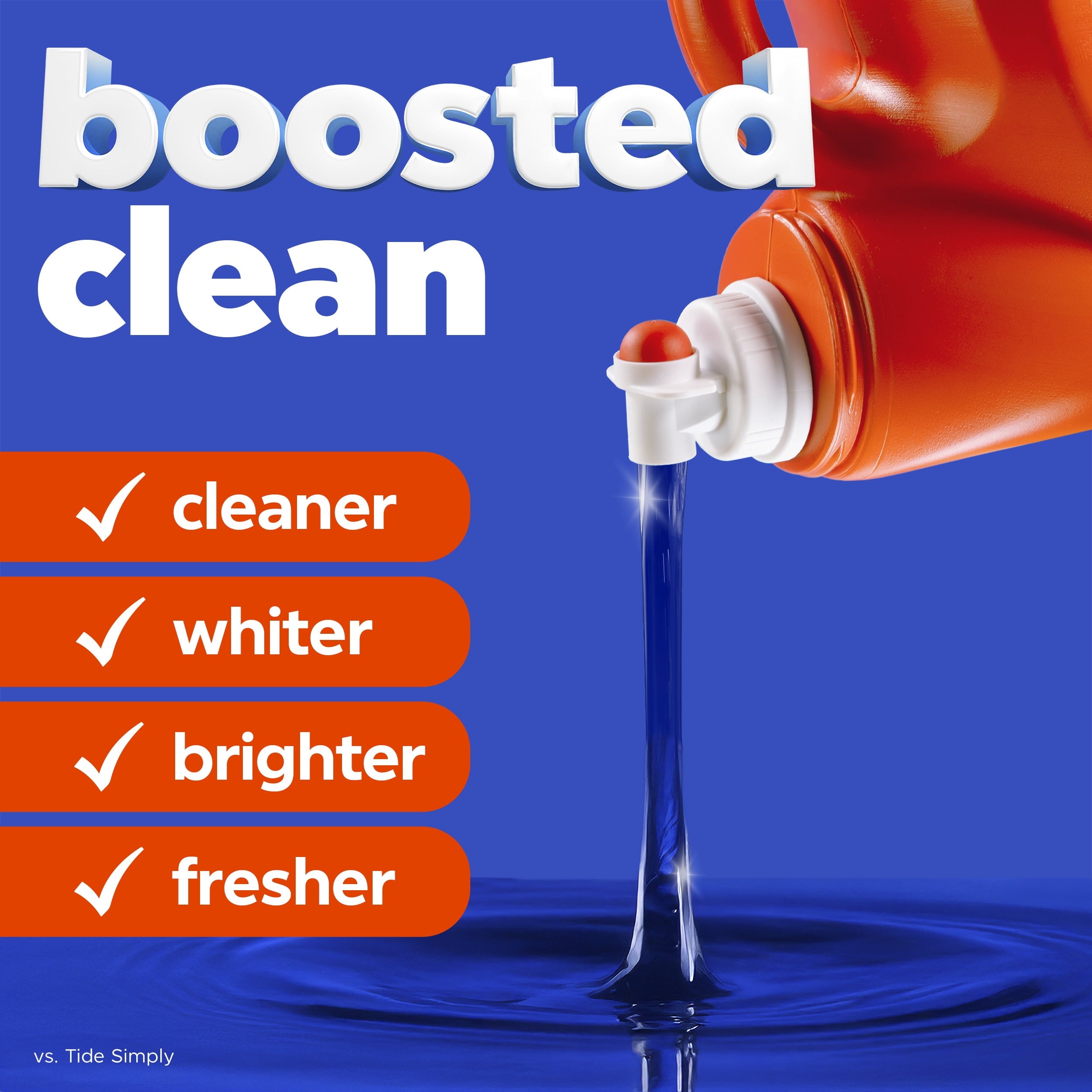 Tide Laundry Detergent Liquid with 6X Boosted Cleaning Power - Original Scent, 125 fl oz, 100 Loads - 2-Pack