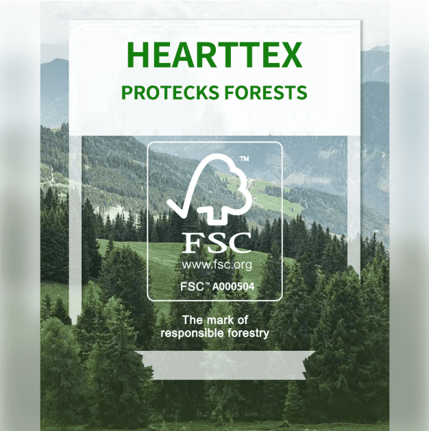 Hearttex Facial Tissues - FSC Certified - 2-Ply, Ultra Absorbent, 600 Count (Bulk Cube Boxes