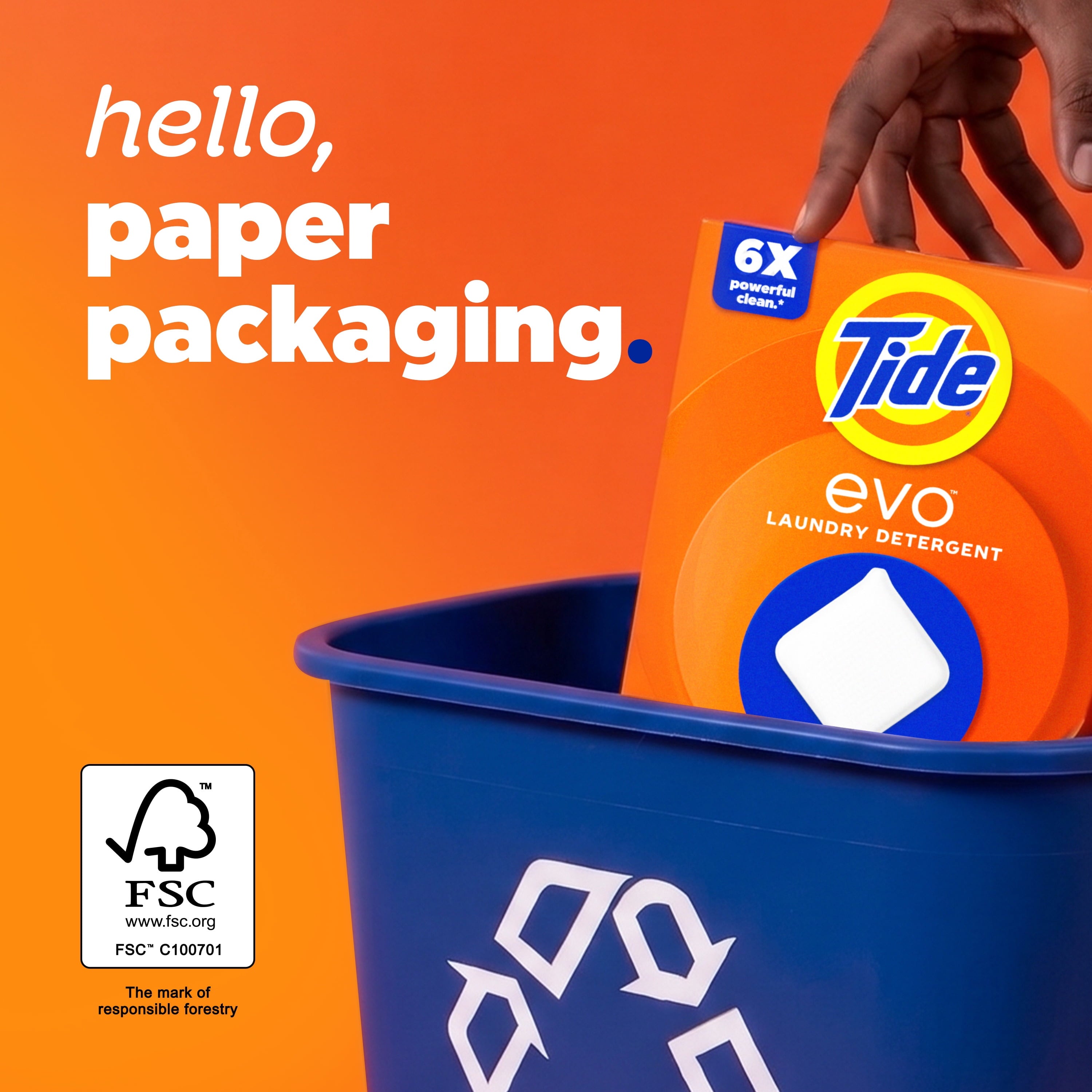 Tide evo Laundry Detergent Tiles - 100% Concentrated, Original Tide Scent, 16 Count