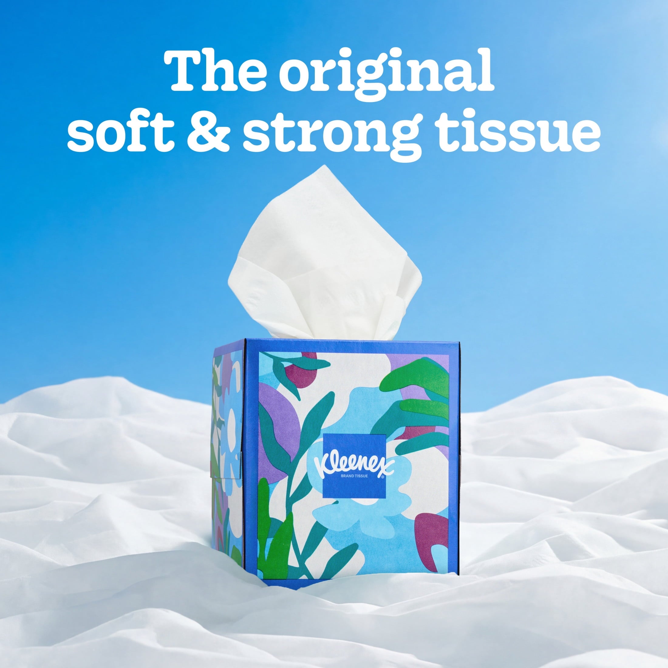 Kleenex Trusted Care Facial Tissues - 10 Cube Boxes, 70 Tissues per Box, 2-Ply