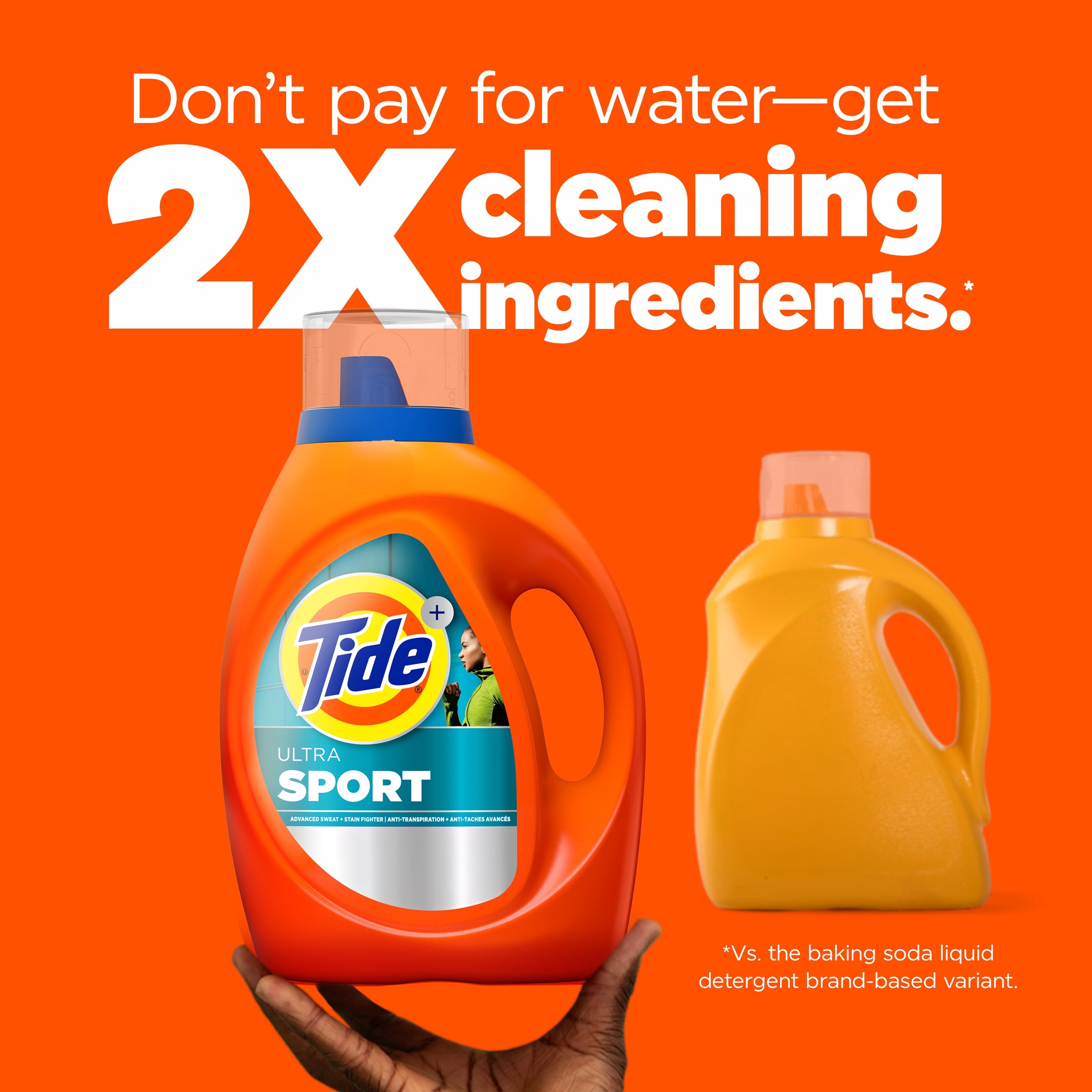 Tide Ultra Sport Liquid Laundry Detergent - Advanced Sweat and Stain Fighter, 55 fl oz, 39 Loads