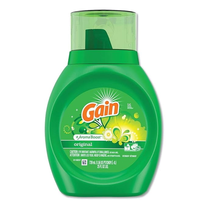 Gain Original Aroma Boost HE Liquid Laundry Detergent - 25 fl oz Bottles, 2 Pack (50 fl oz Total)