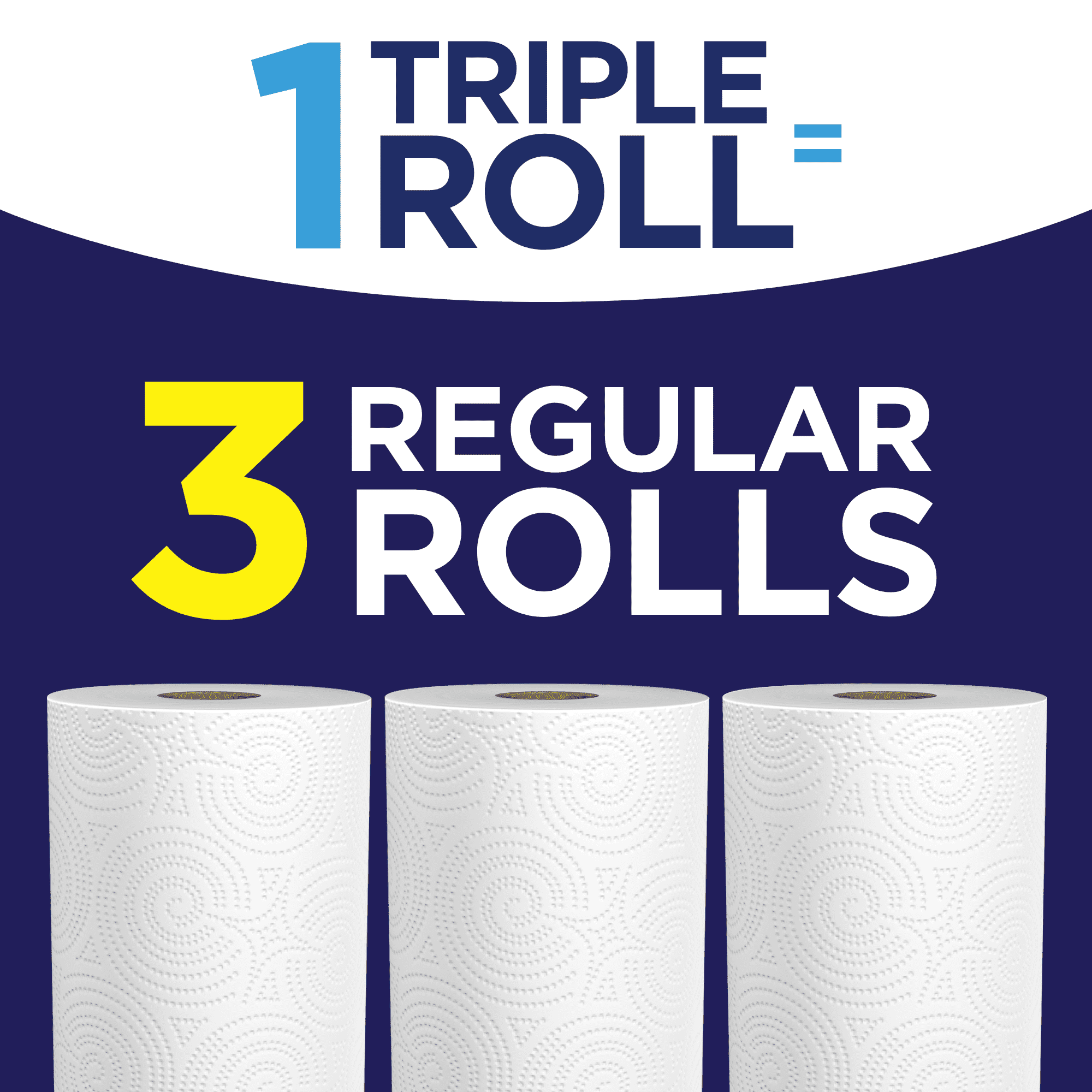 Sparkle Pick-a-Size Paper Towels - White, 3 Triple Rolls