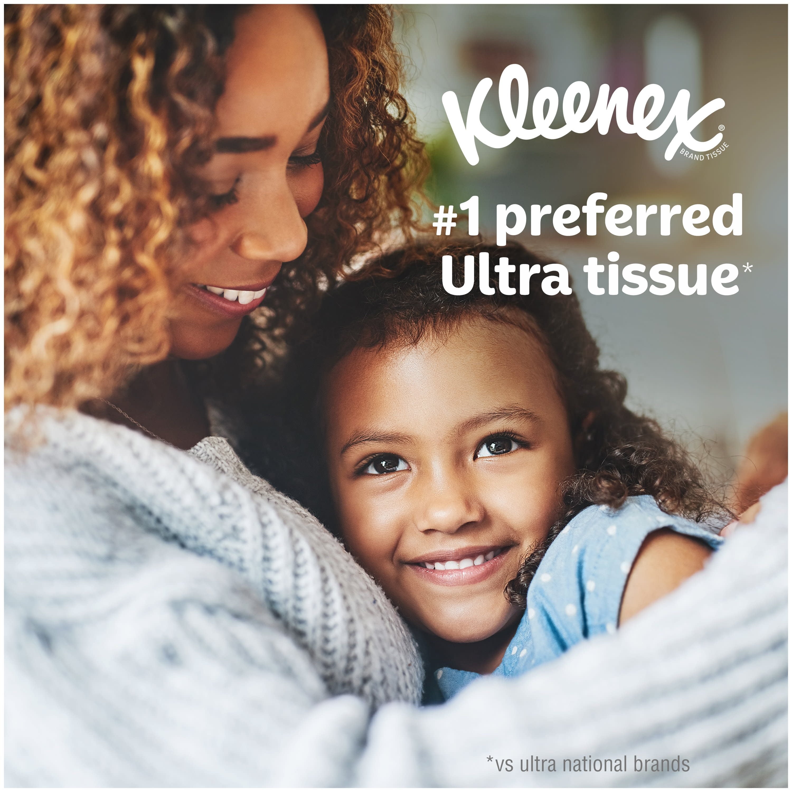 Kleenex Ultra Soft Facial Tissues - 6 Flat Boxes, 110 White Tissues per Box, 3-Ply (660 Total)
