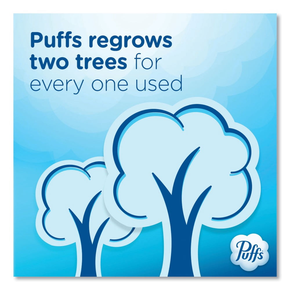 Puffs 80337307 2-Ply Ultra Soft Facial Tissue - White (4 Packs/Carton)