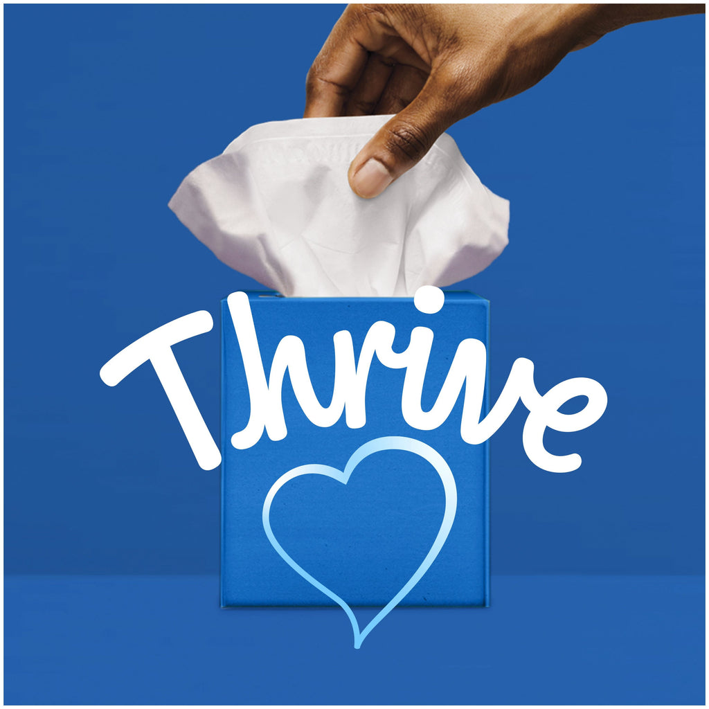 Kleenex Trusted Care Facial Tissues - 4 Flat Boxes, 144 White Tissues per Box, 2-Ply (576 Total)
