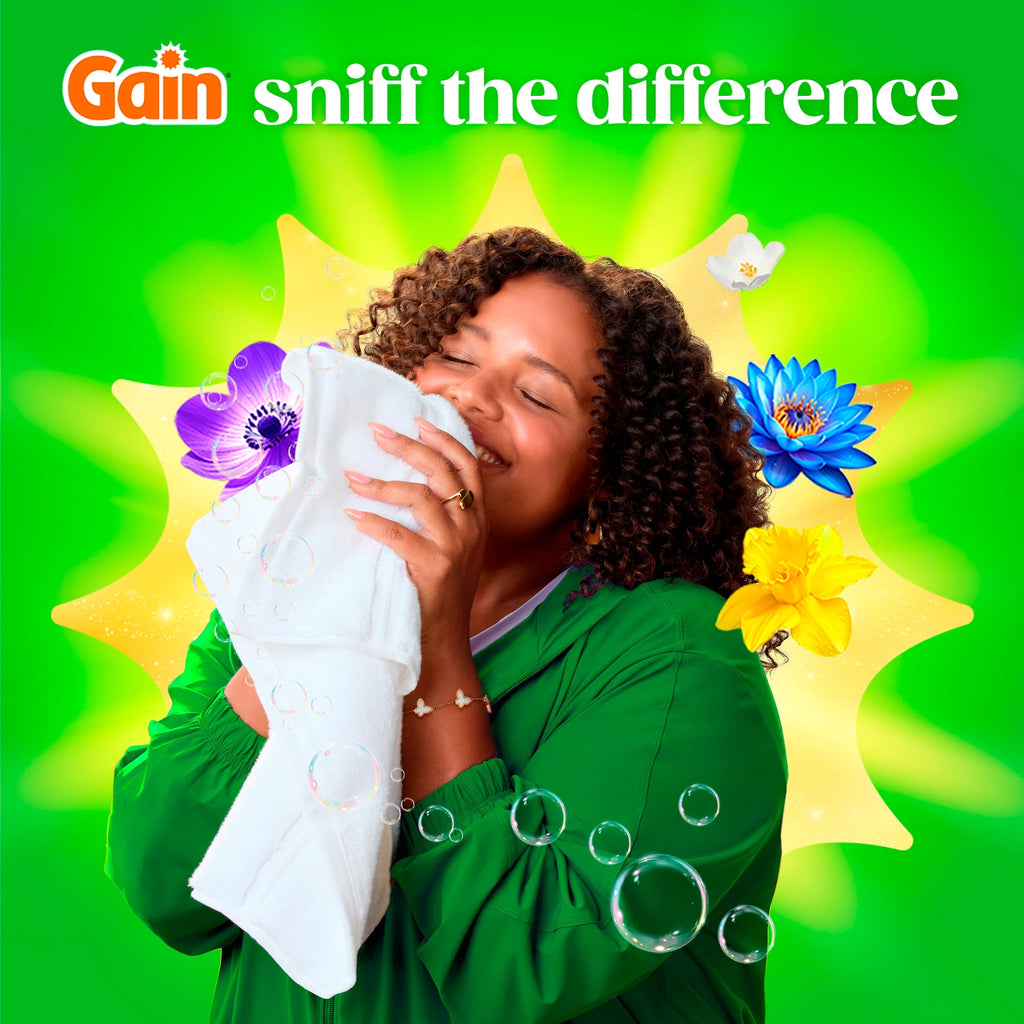 Gain Flings Laundry Detergent Soap Pacs - 4-in-1 Oxi Boost and Febreze, Original Scent, 31 Count