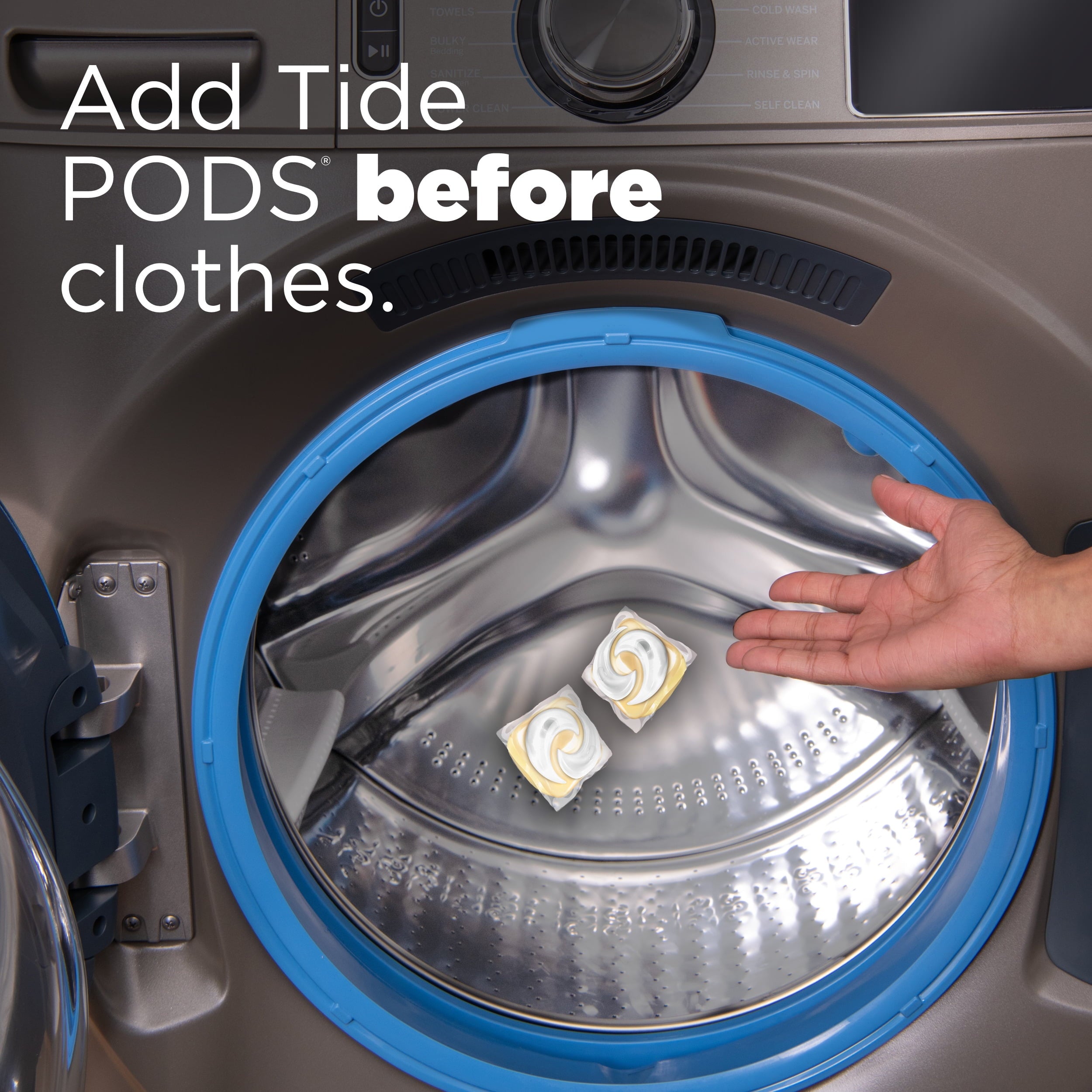 Tide PODS Laundry Detergent Soap Pacs - Free and Gentle, Hypoallergenic, Unscented, 57 Count