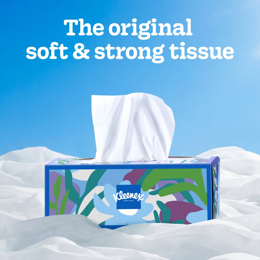 Kleenex Trusted Care 2-Ply Flat Box Facial Tissues - 6 Pack (960 Total Tissues)