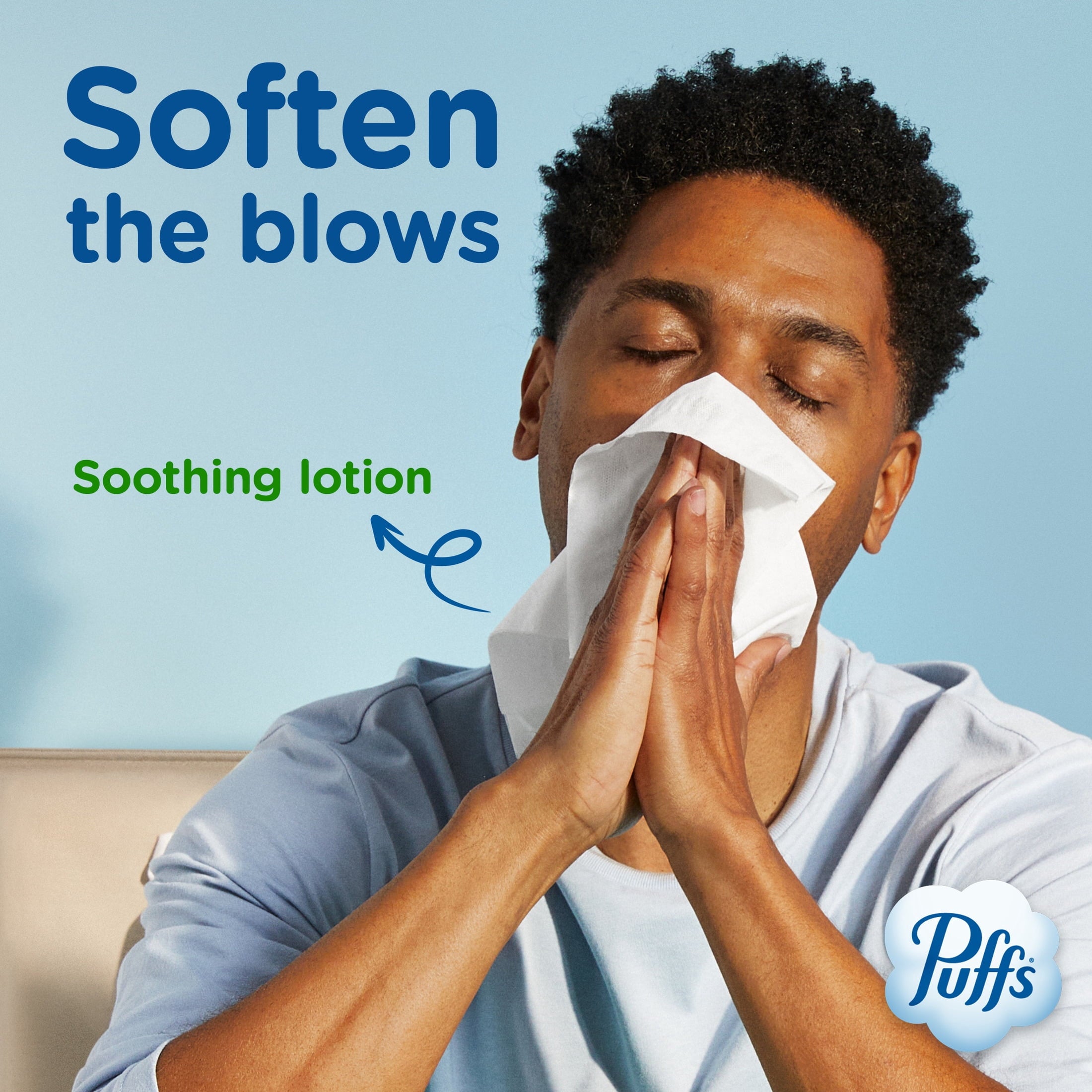 Puffs Facial Tissue Plus Lotion - 4 Mega Cube Boxes, 72 Tissues Per Box