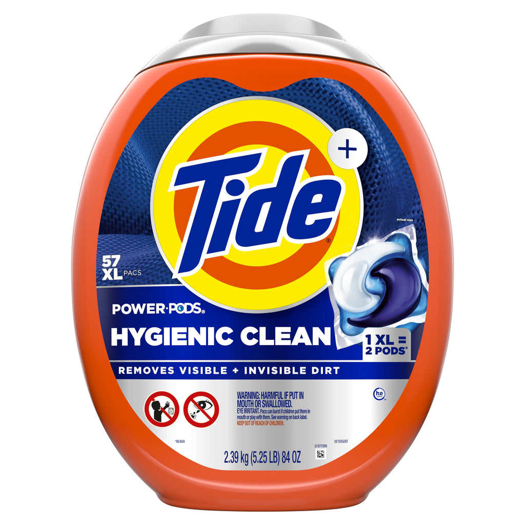 Tide Hygienic Clean Power PODS Laundry Detergent Pacs - Original Scent, 57 Count