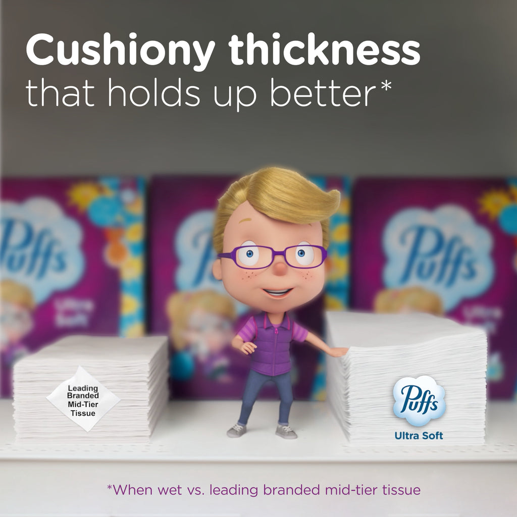 Puffs Ultra Soft Facial Tissues - 4 Count