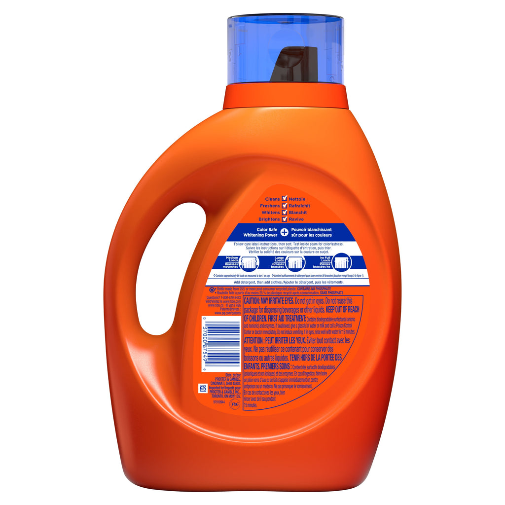 Tide Plus Bleach Alternative HE Turbo Clean Liquid Laundry Detergent - 92 oz, 59 loads