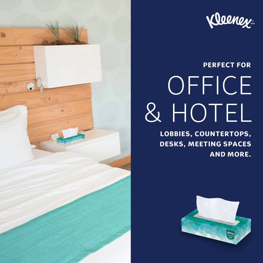 Kleenex Professional Facial Tissue - Bulk (21400), 2-Ply, White, Flat Boxed Format, Designed for Business (100 Tissues/Box, 36 Boxes, 3, 600 Sheets/Case)