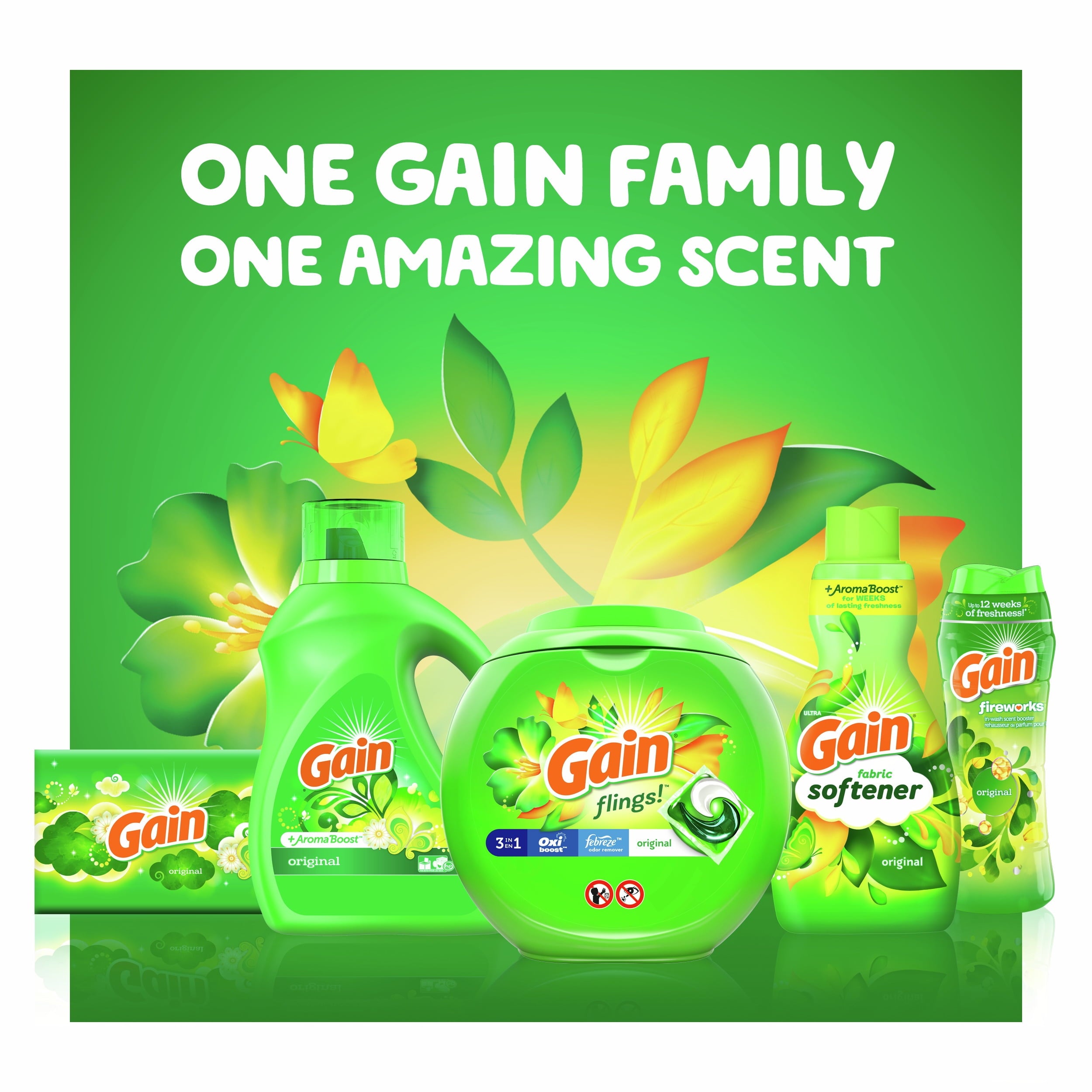 Gain + Aroma Boost Liquid Laundry Detergent - Original Scent, 6 Loads, 10 fl Oz, HE Compatible