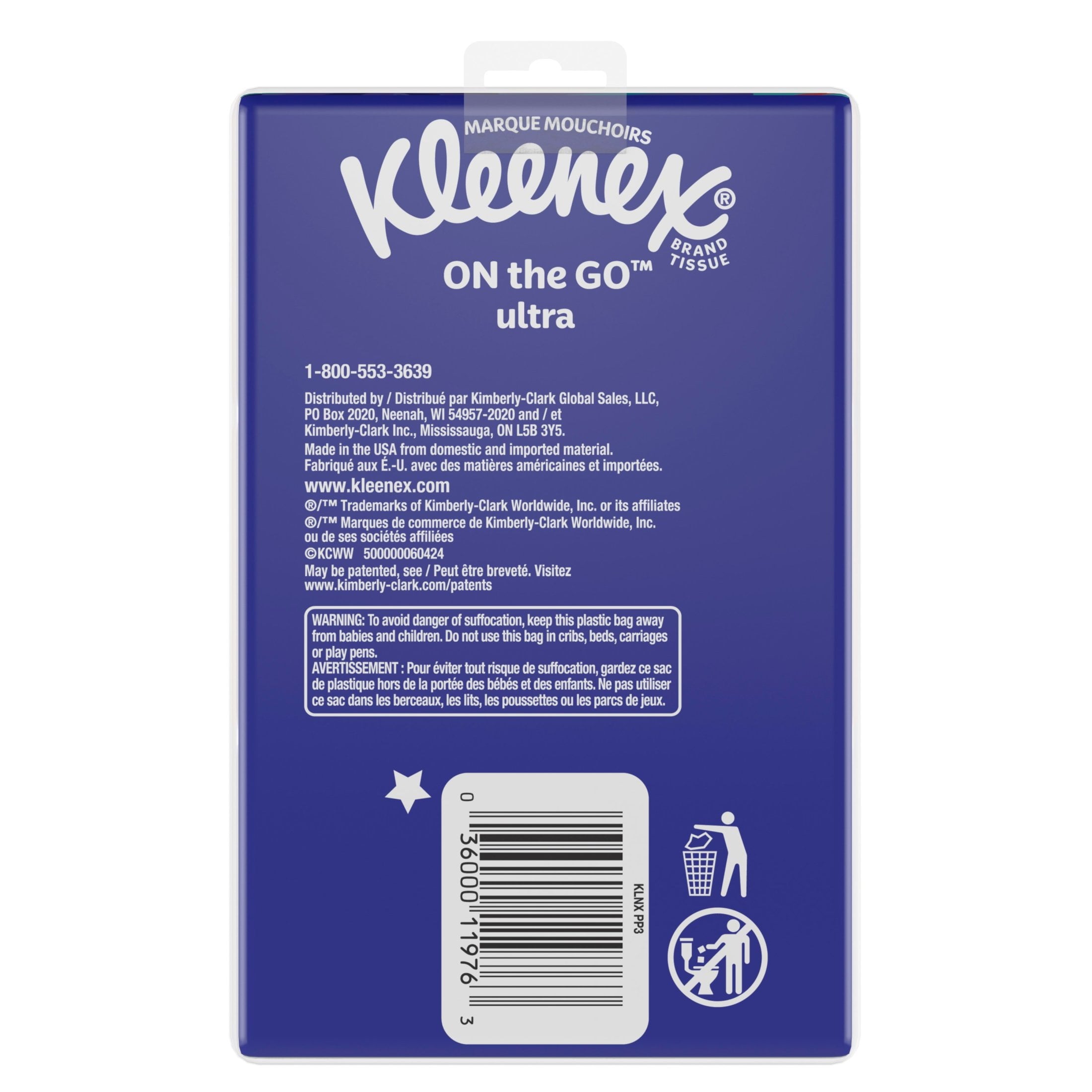 Kleenex On-The-Go Facial Tissues - 3 On-The-Go Packs, 10 Tissues per Pack, 3-Ply