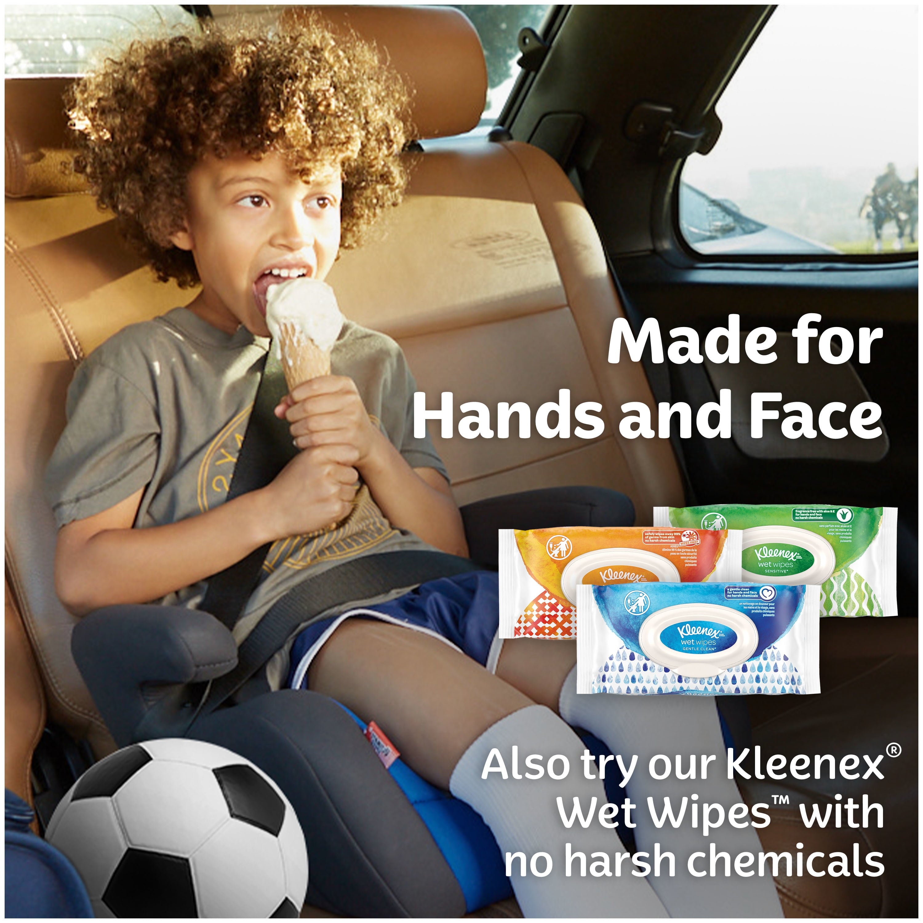 Kleenex Trusted Care Everyday Facial Tissues - Flat Box, 190 Tissues per Box, 4 Pack (760 Tissues Total)