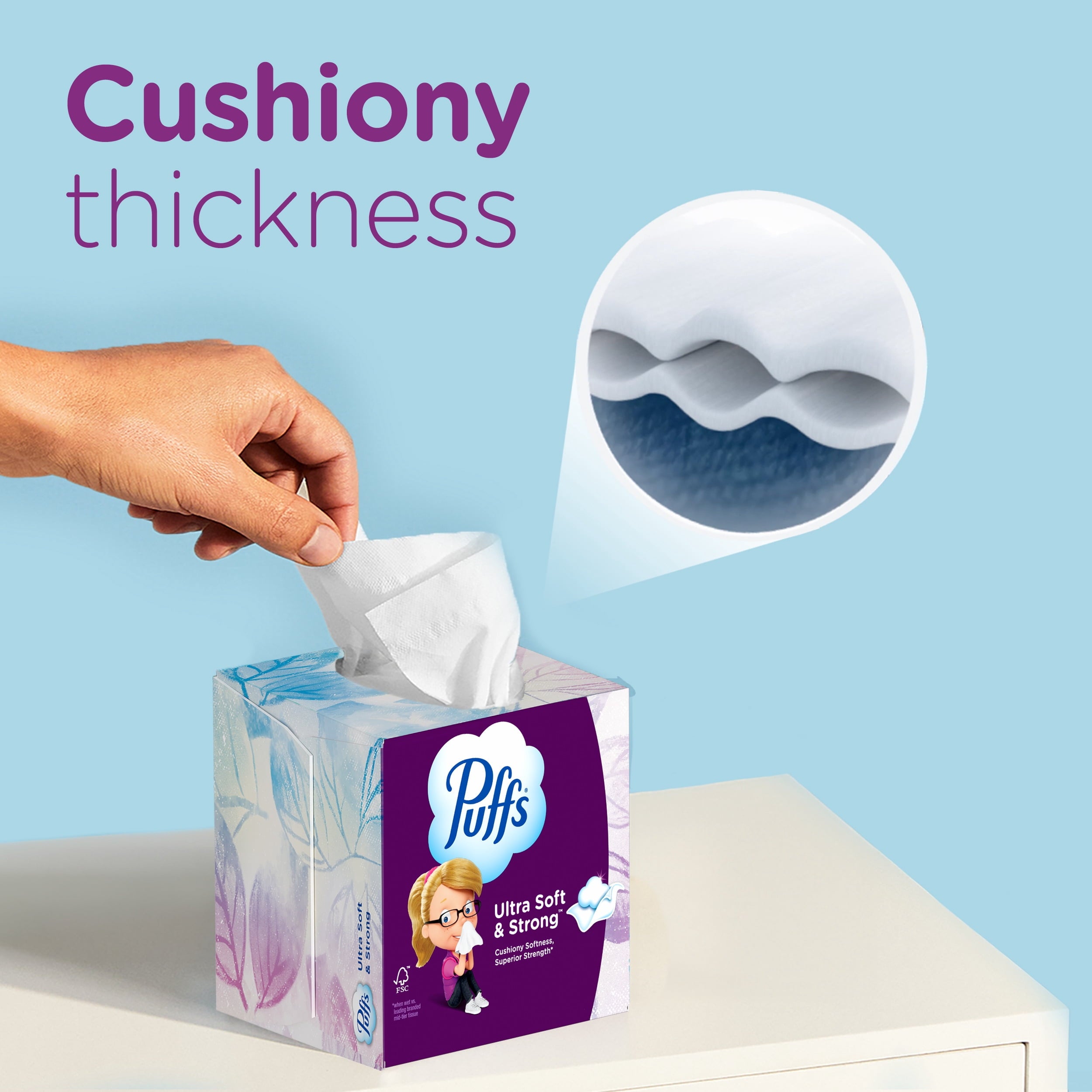 Puffs Ultra Soft Facial Tissues - 4 Count