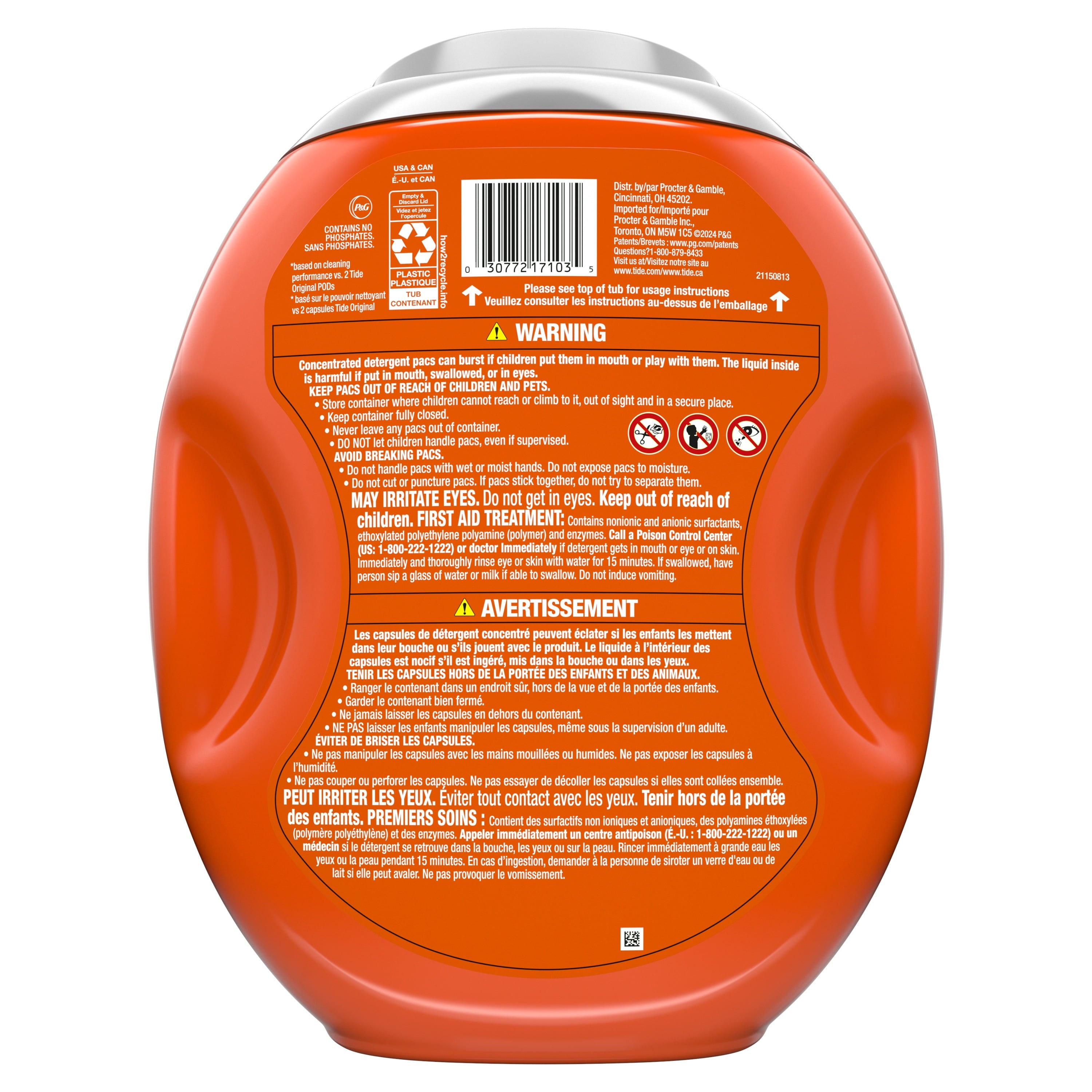 Tide Power PODS with Downy Soft Boosters Laundry Detergent Pacs - April Fresh Scent, 57 Count
