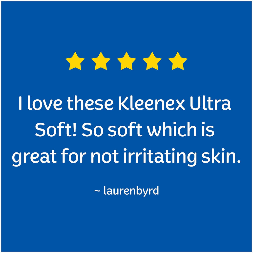 Kleenex Ultra Soft Facial Tissues - 4 Cube Tissue Boxes, 65 Tissues per Box (260 Tissues Total)