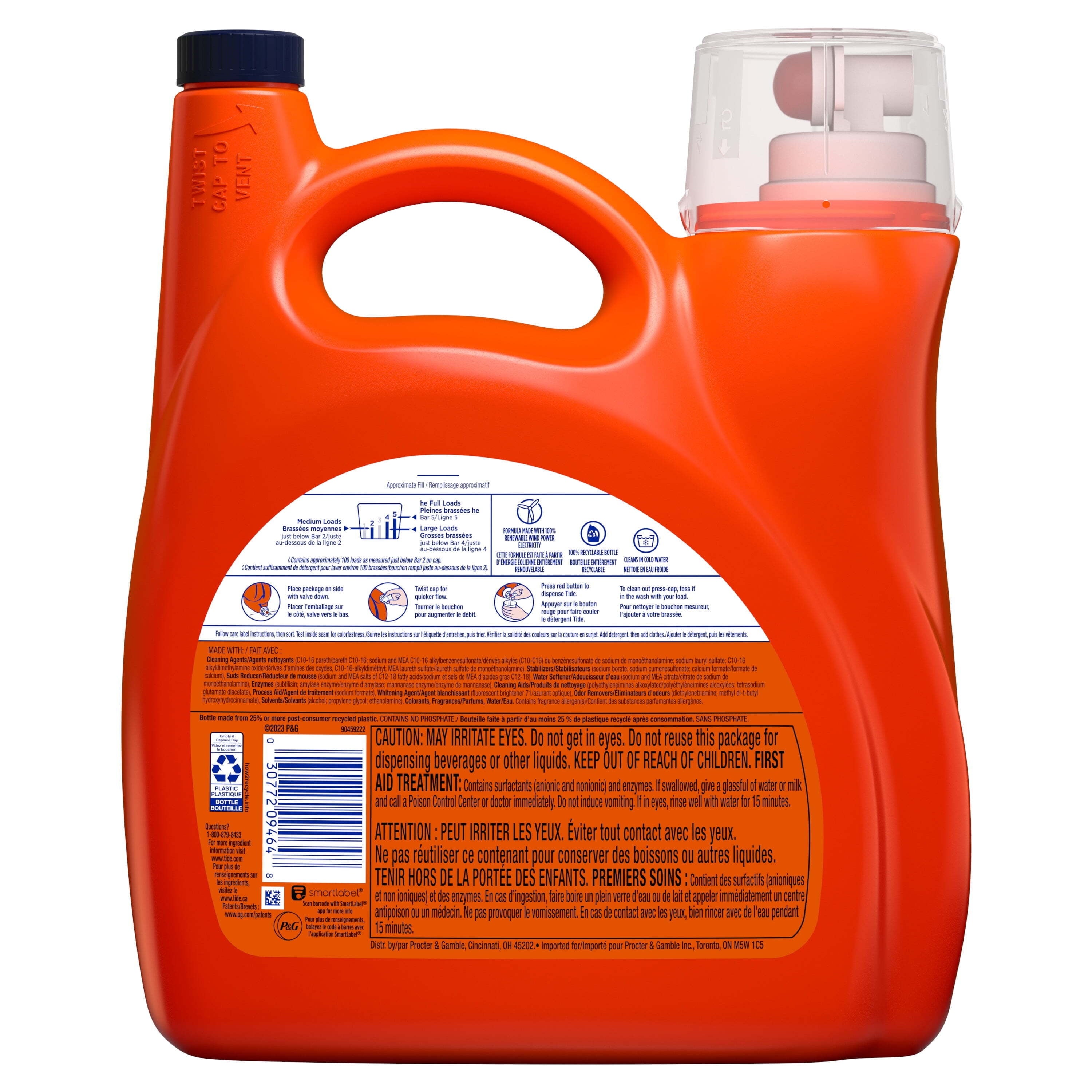 Tide Liquid Laundry Detergent - Original, 100 Loads, 146 fl oz