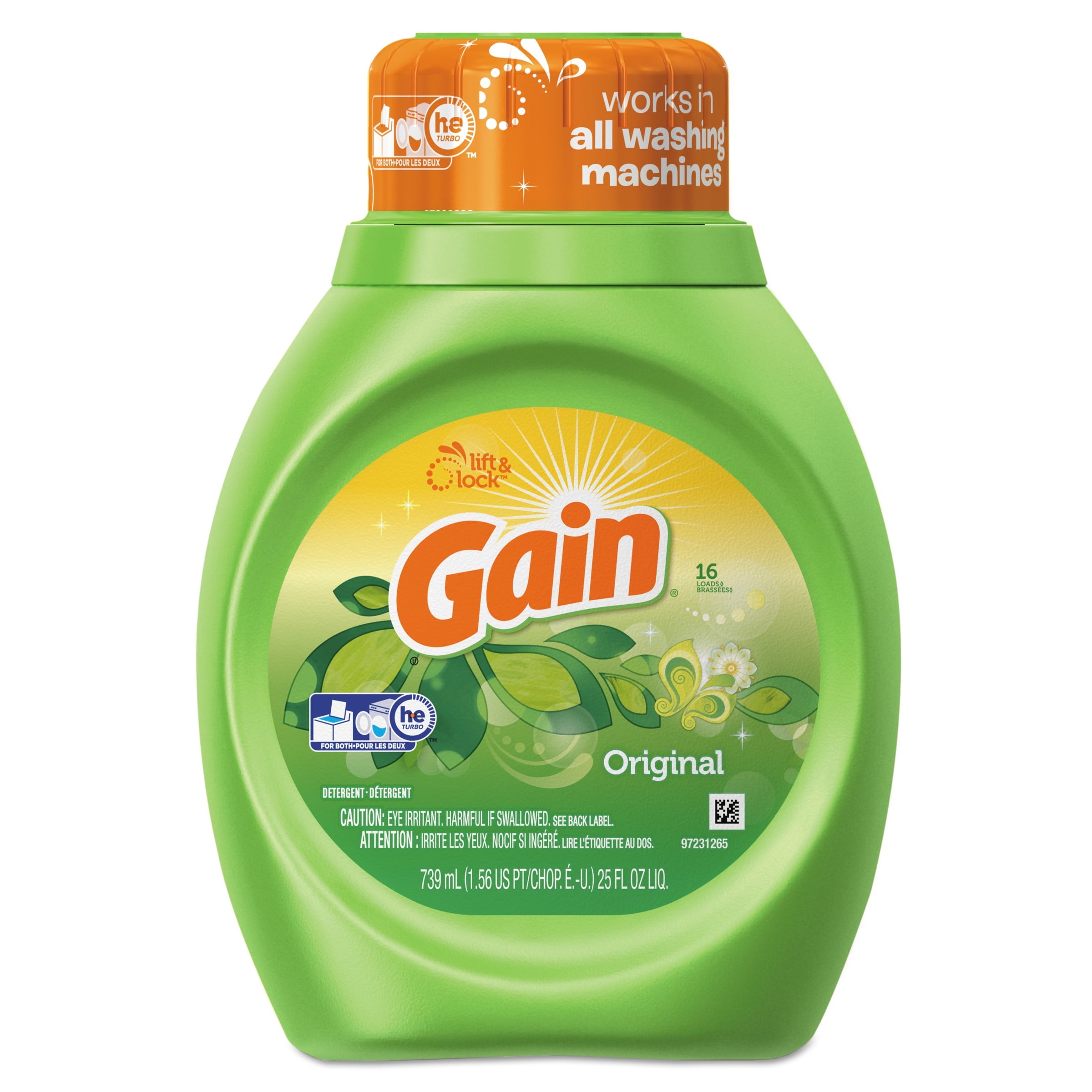 Gain Liquid Laundry Detergent - Original Fresh, 25oz Bottle