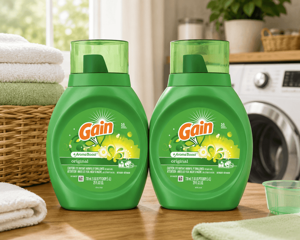Gain Original Aroma Boost HE Liquid Laundry Detergent - 25 fl oz Bottles, 2 Pack (50 fl oz Total)